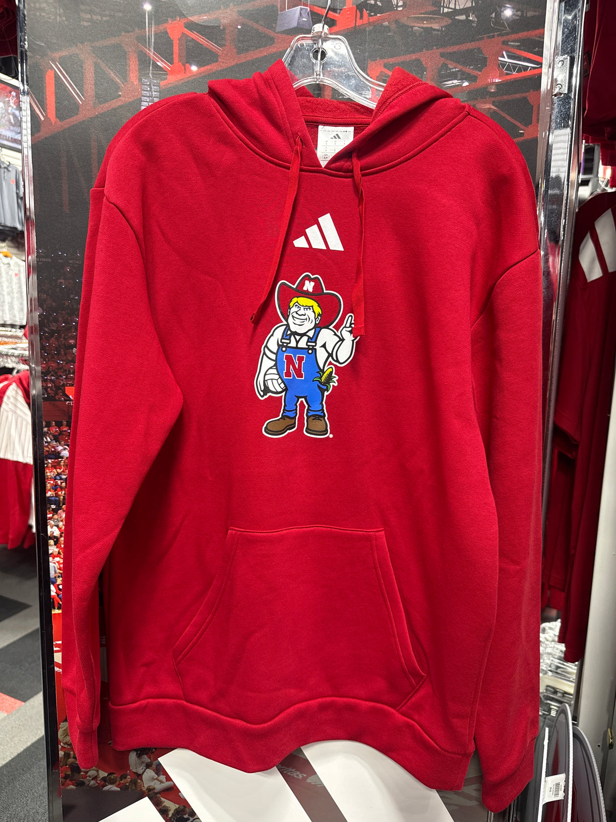 ADIDAS HERBIE VOLLEYBALL HOODIE IN RED
