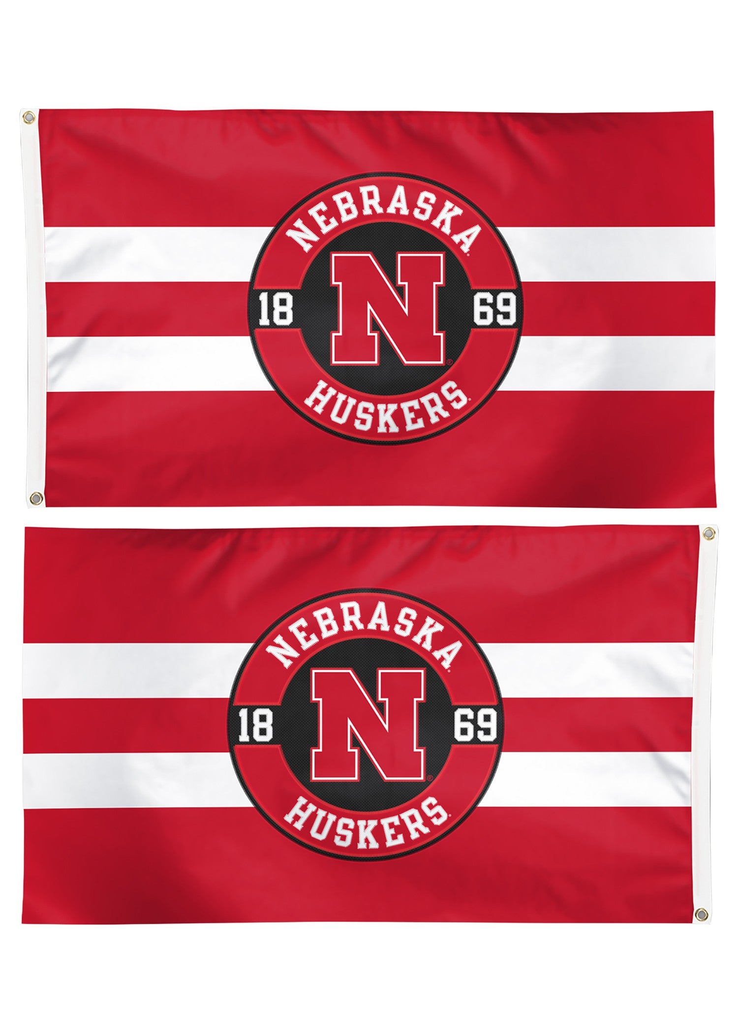 1869 Est - Deluxe Flag Double Sided Applique 3ft x 5ft Nebraska Cornhuskers
