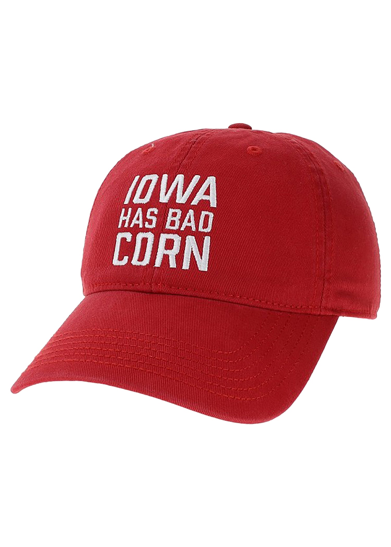 Red Hat Iowa Has Bad Corn, Adjustable, Curved Bill