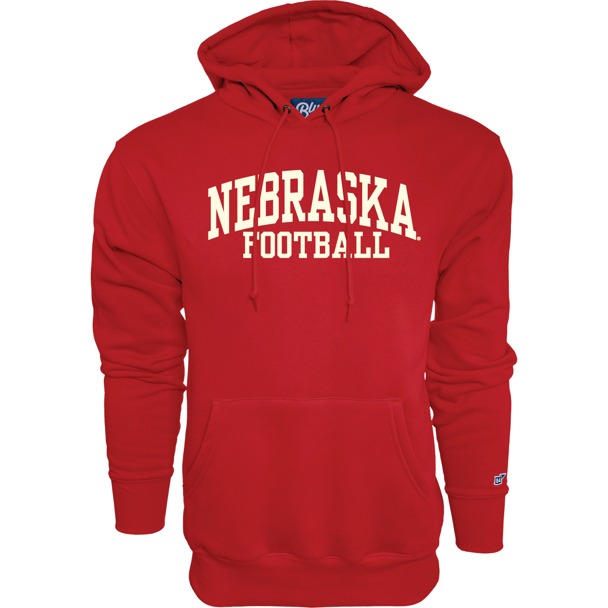 Red and Cream Nebraska Football Hoodie - Nebraska Cornhuskers