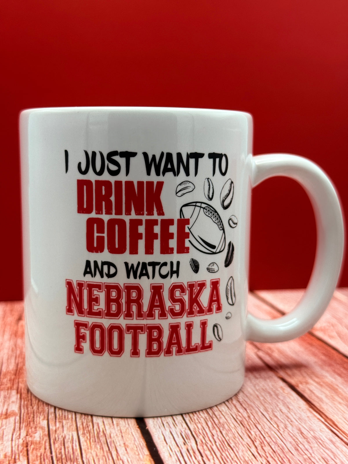 Vintage Huskers Logo Mug