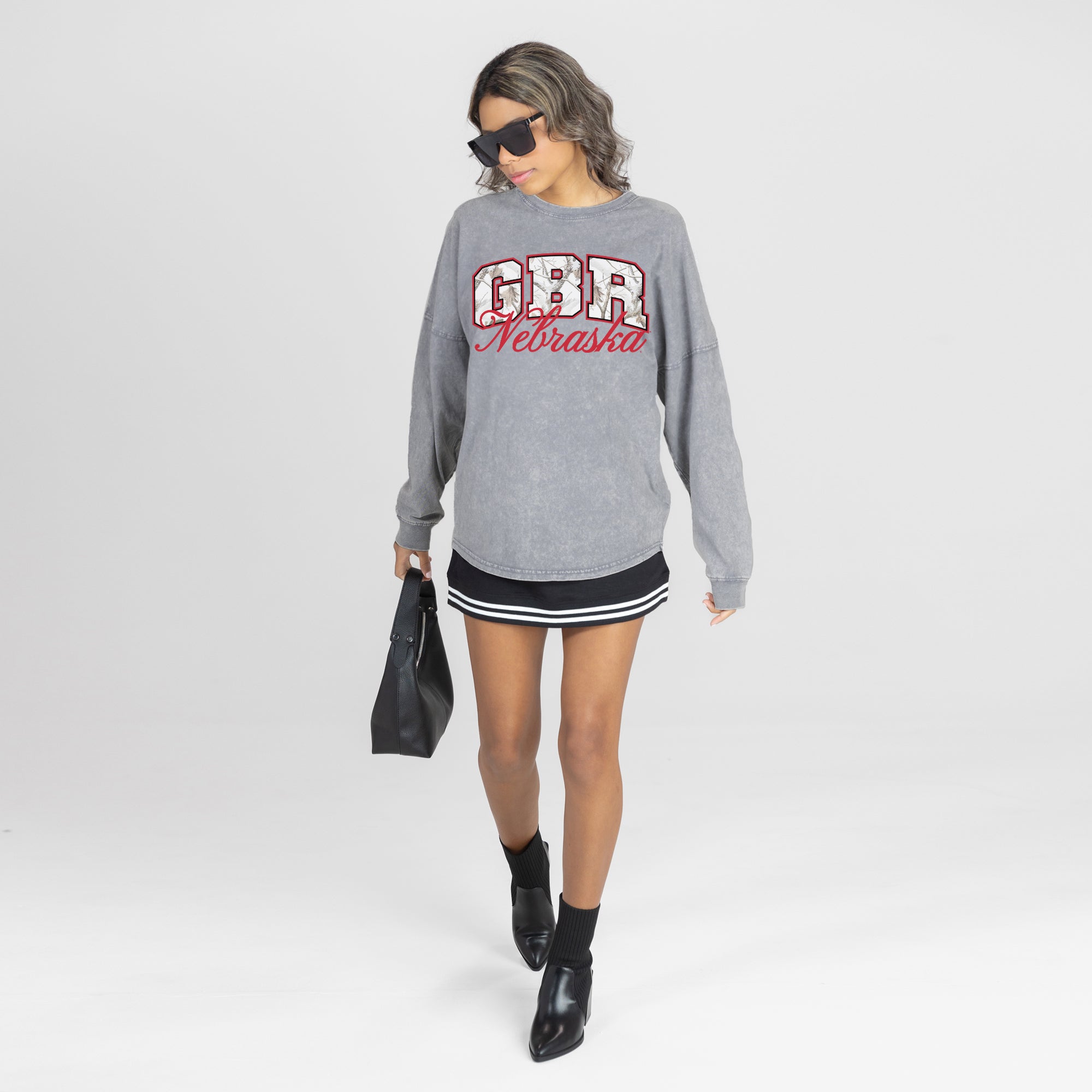 GBR Camo Long Sleeve Tee Gameday Couture - Nebraska Cornhuskers