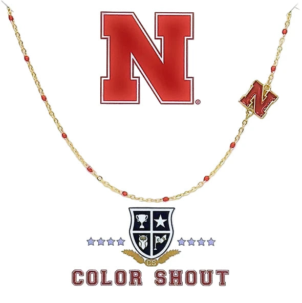 Color Shout Side Logo Necklace
