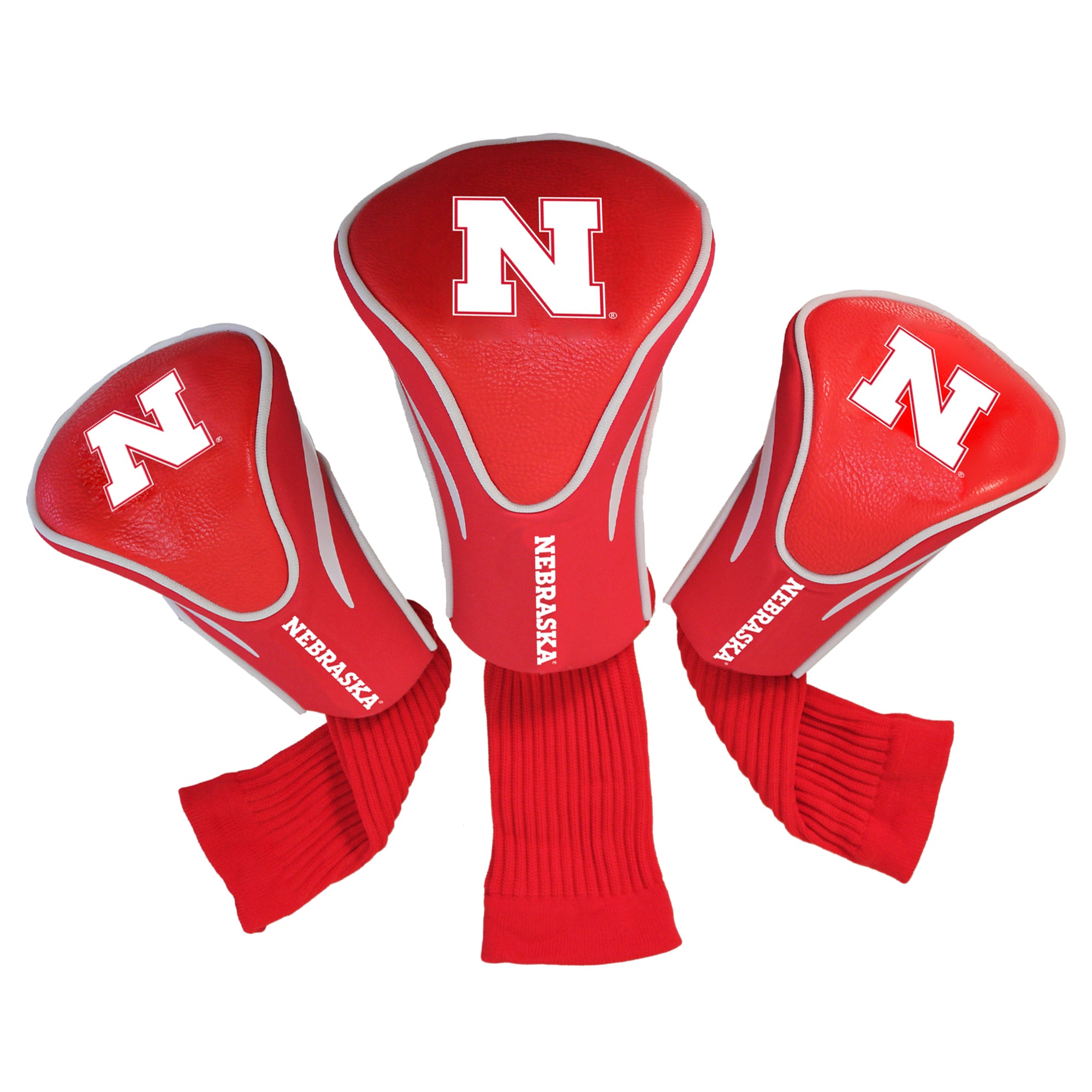 3 Pack Contour Headcovers, Golf - Nebraska Cornhuskers