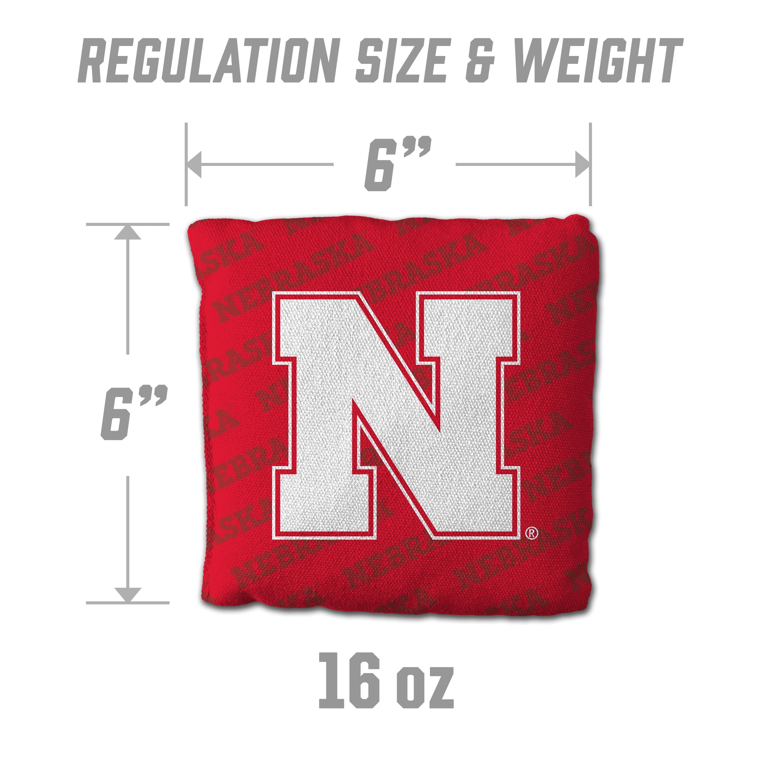 4 Pack Red Husker Cornhole Bags - Nebraska Cornhuskers