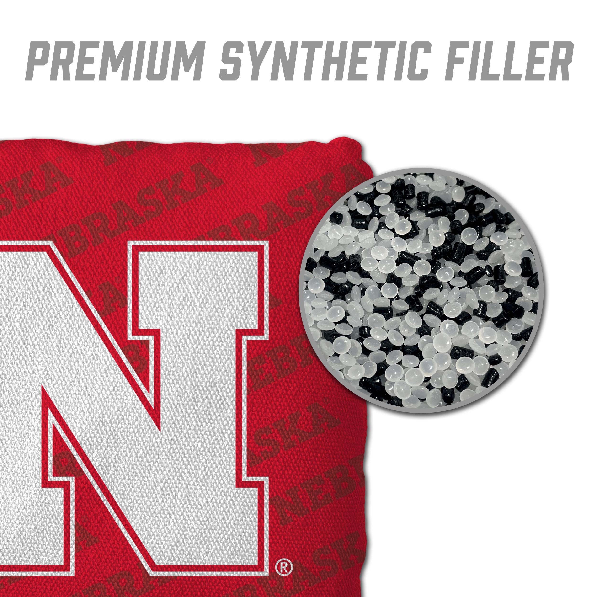 4 Pack Red Husker Cornhole Bags - Nebraska Cornhuskers