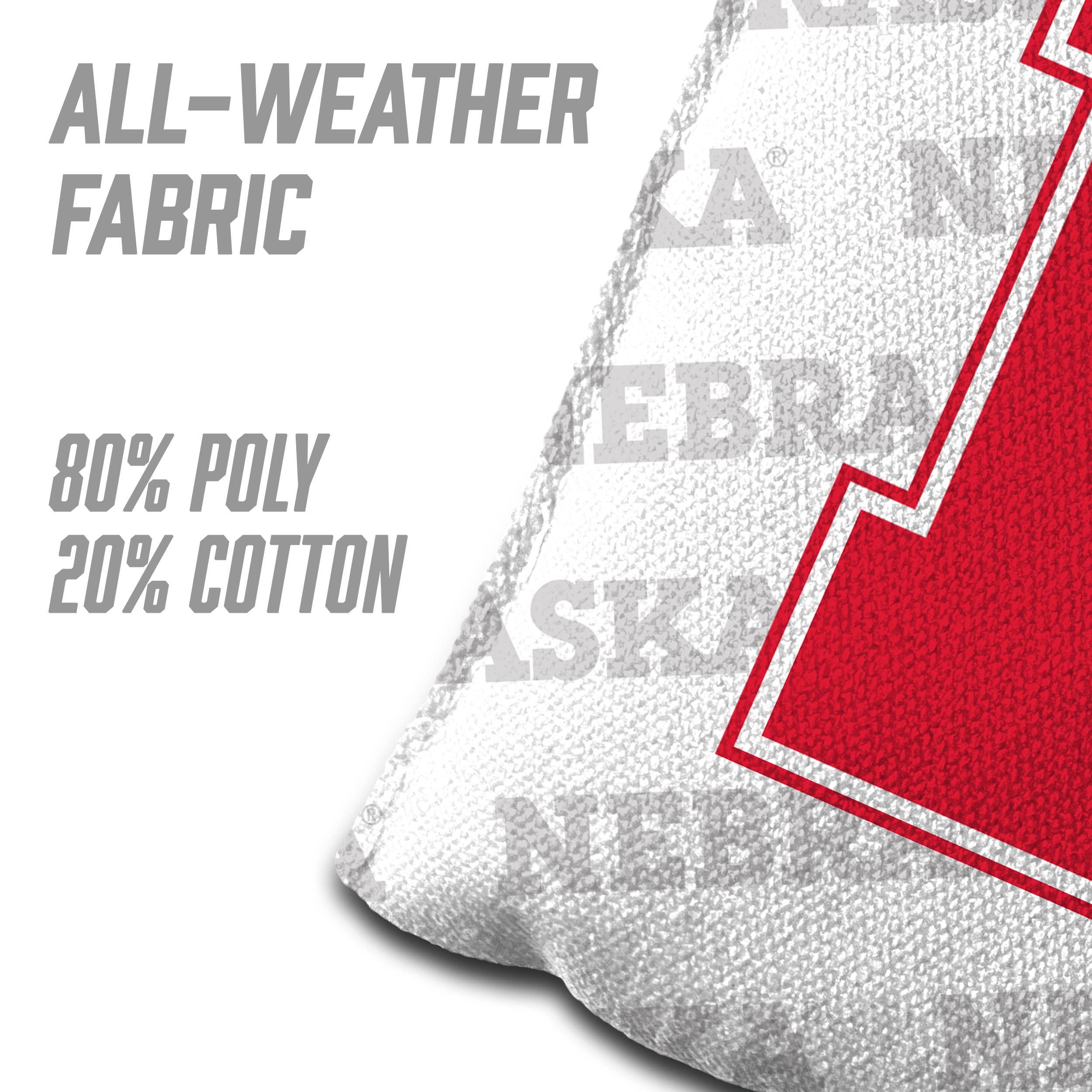 4 Pack White Husker Cornhole Bags - Nebraska Cornhuskers