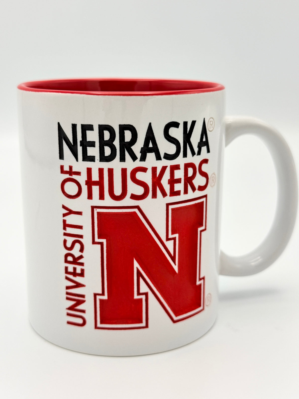 Deep Etched Engraved Nebraska Cornhuskers Mug