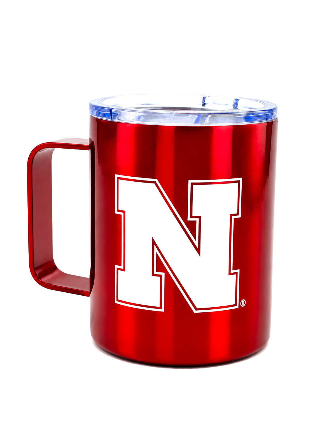 Letterman Travel Tumbler Mug NU Red Nebraska Cornhuskers