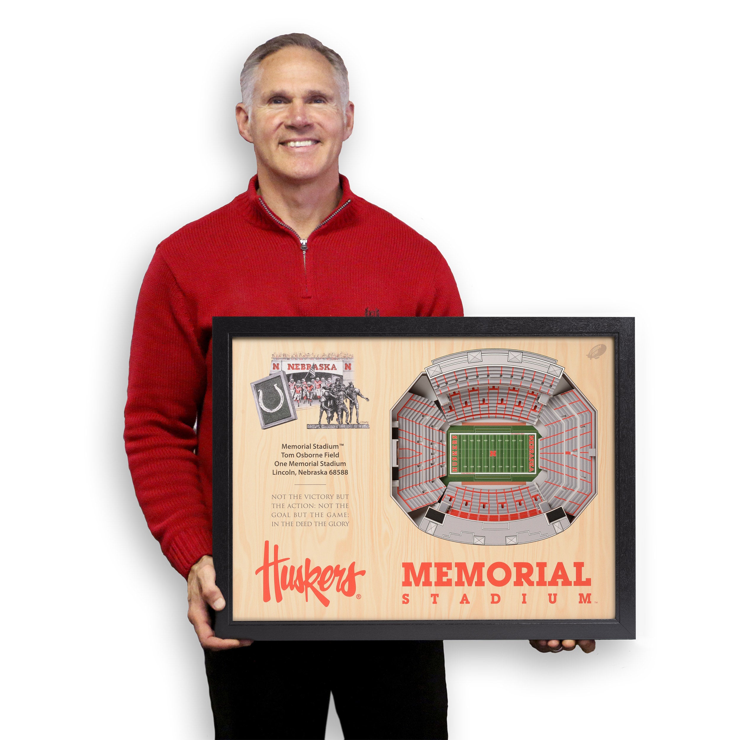 5 Layer Stadiumview 3D Wall Art - Nebraska Cornhuskers
