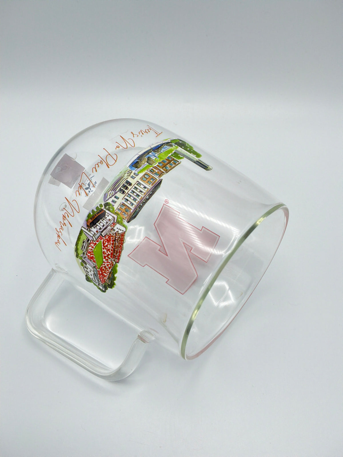 Landmark Glass Mug - Nebraska Cornhuskers