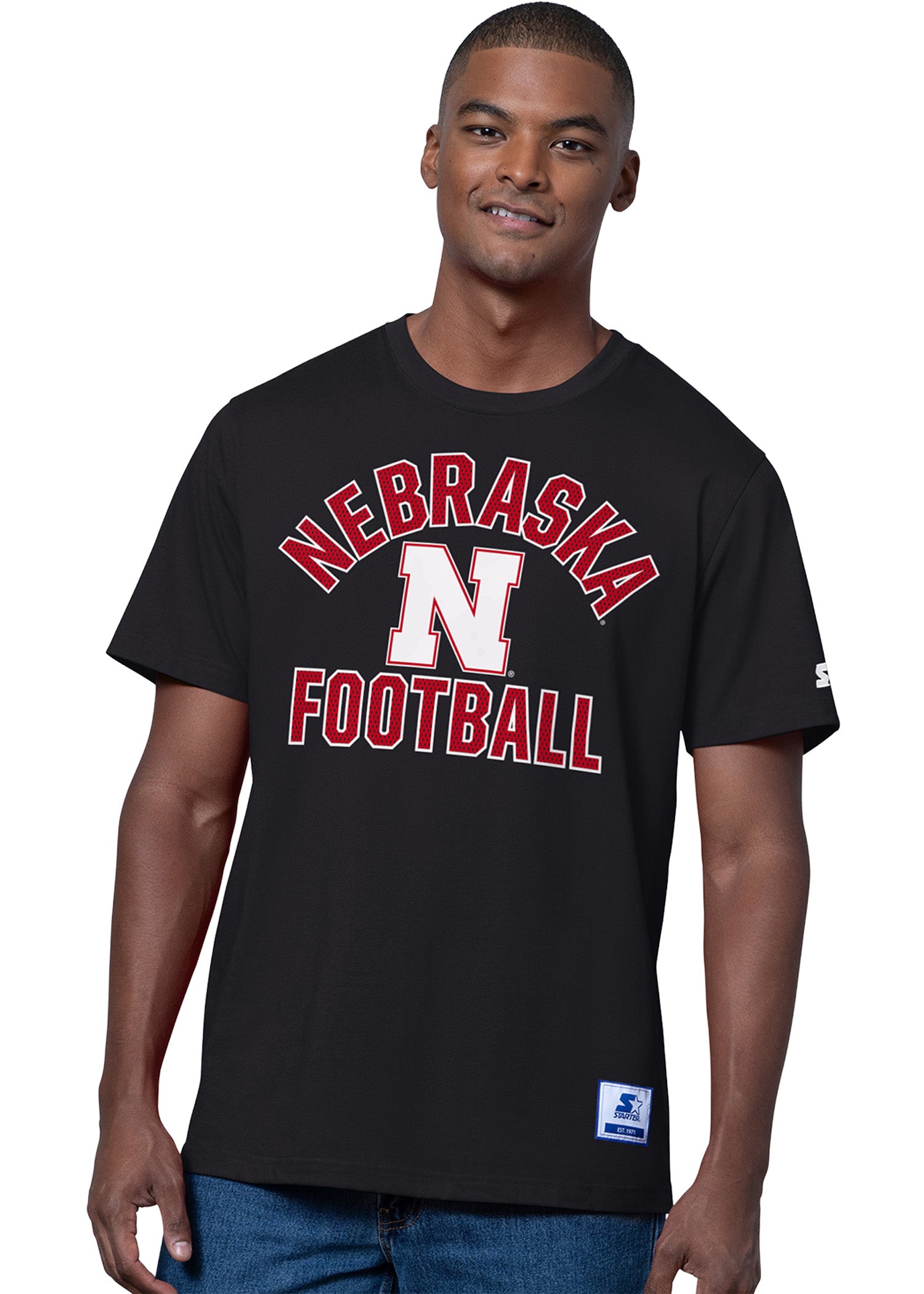 Black Football Arch Tee