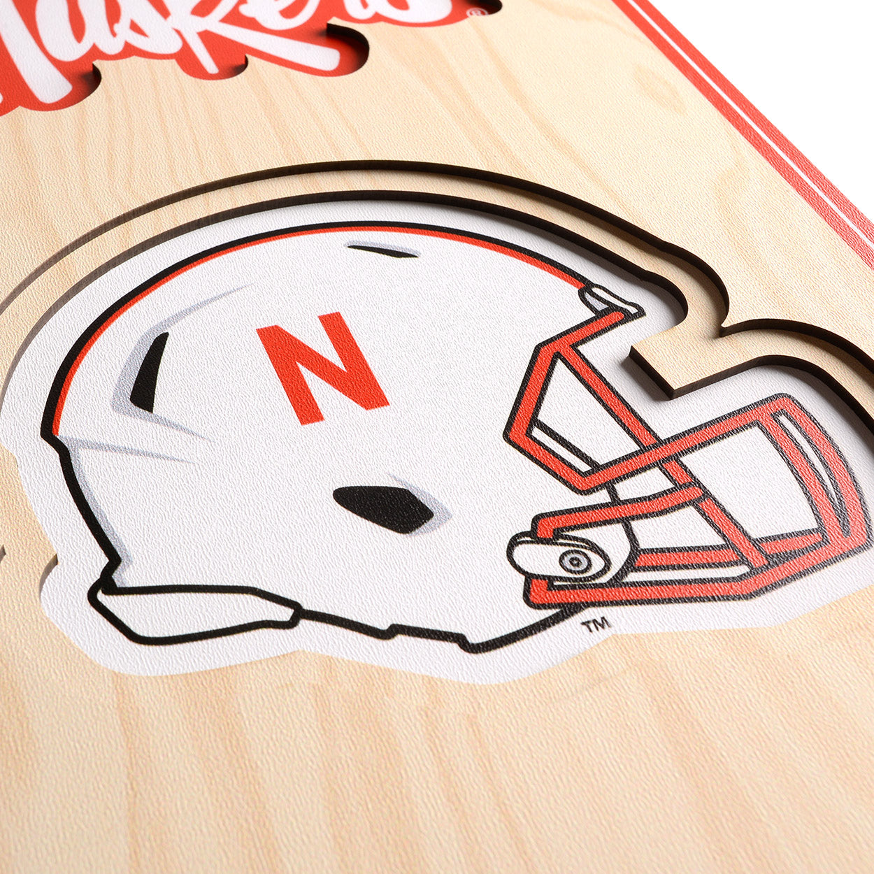 6" x 19" 3D Banner - Nebraska Cornhuskers