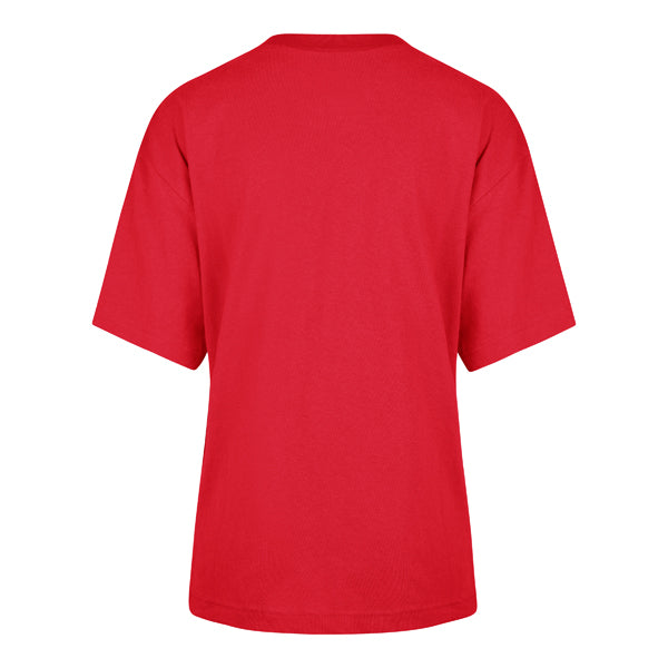 Red Glitter Scatter Star Foundation Tee - Nebraska Cornhuskers
