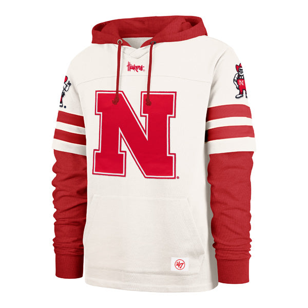 Cream Split Zone II Hoodie - Nebraska Cornhuskers
