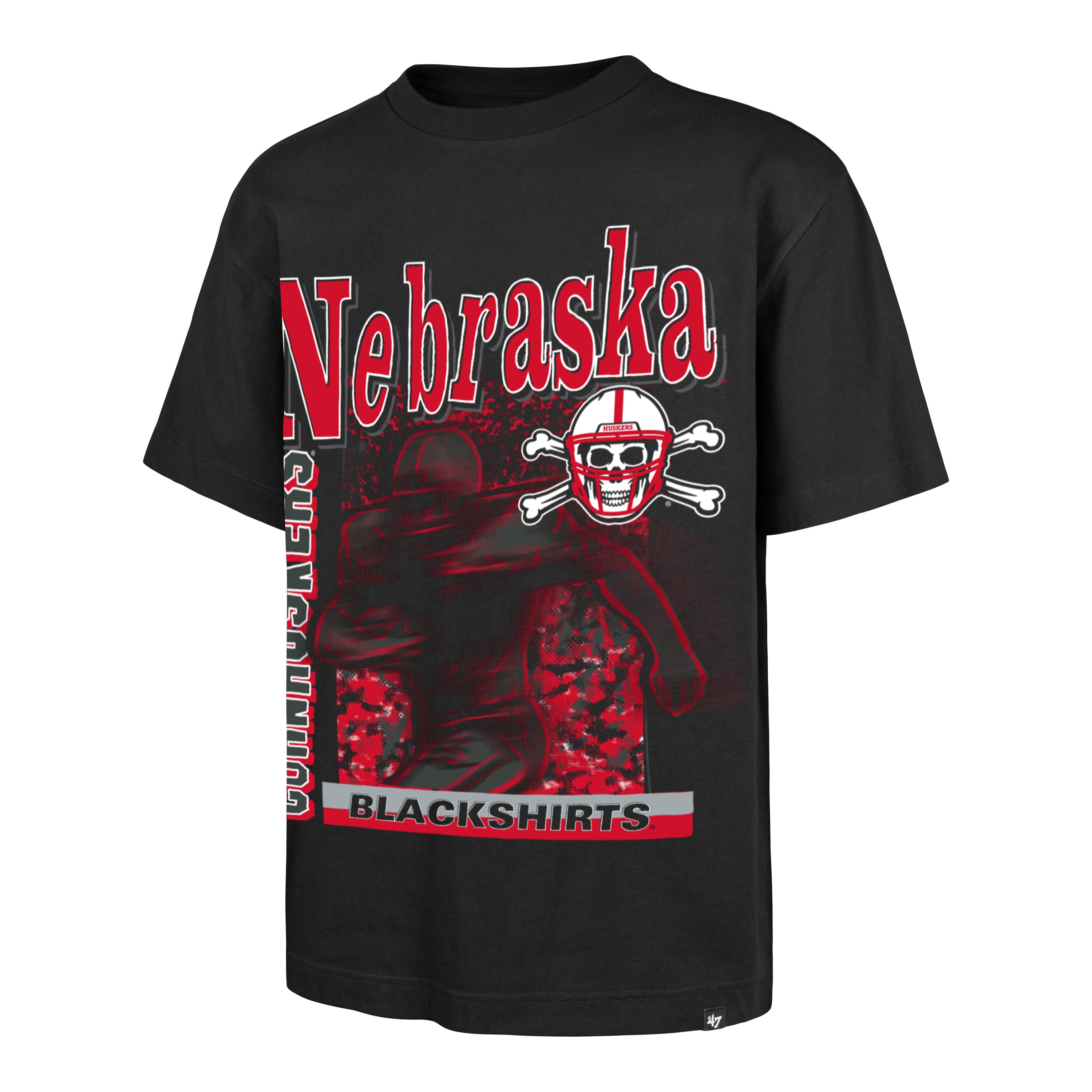 Black Speed Burst Foundation Tee - Nebraska Cornhuskers