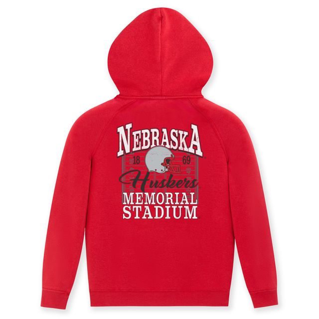 ZooZatZ Kids Girls' Nebraska Cornhuskers Helmet Hoodie - Red