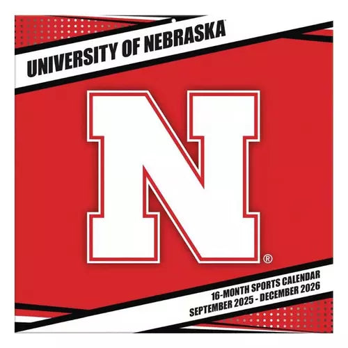 Nebraska Cornhuskers 2026 Wall Calendar