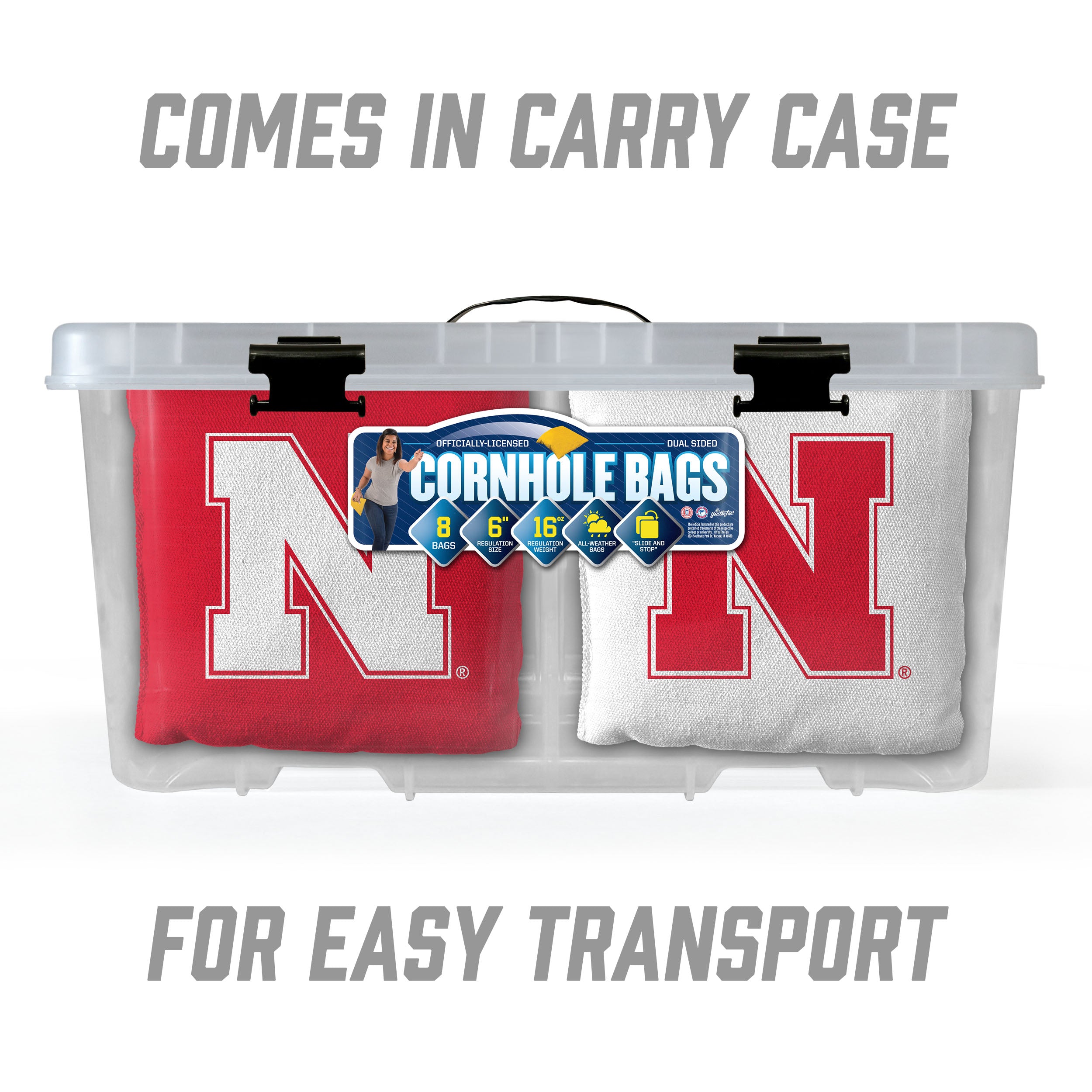 8 Pack Husker Cornhole Bags - Nebraska Cornhuskers