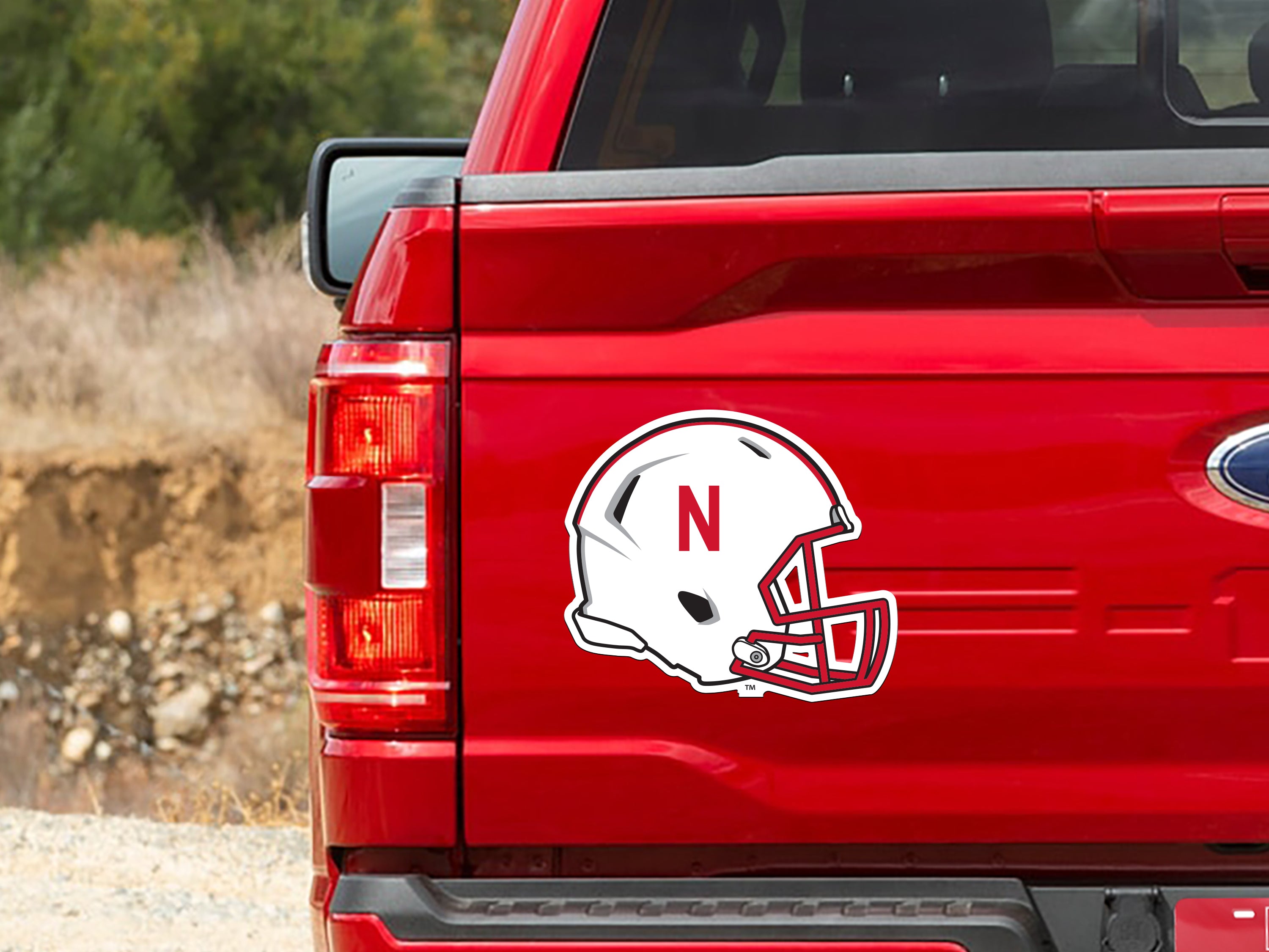 9in Helmet Auto Decal Nebraska Cornhuskers
