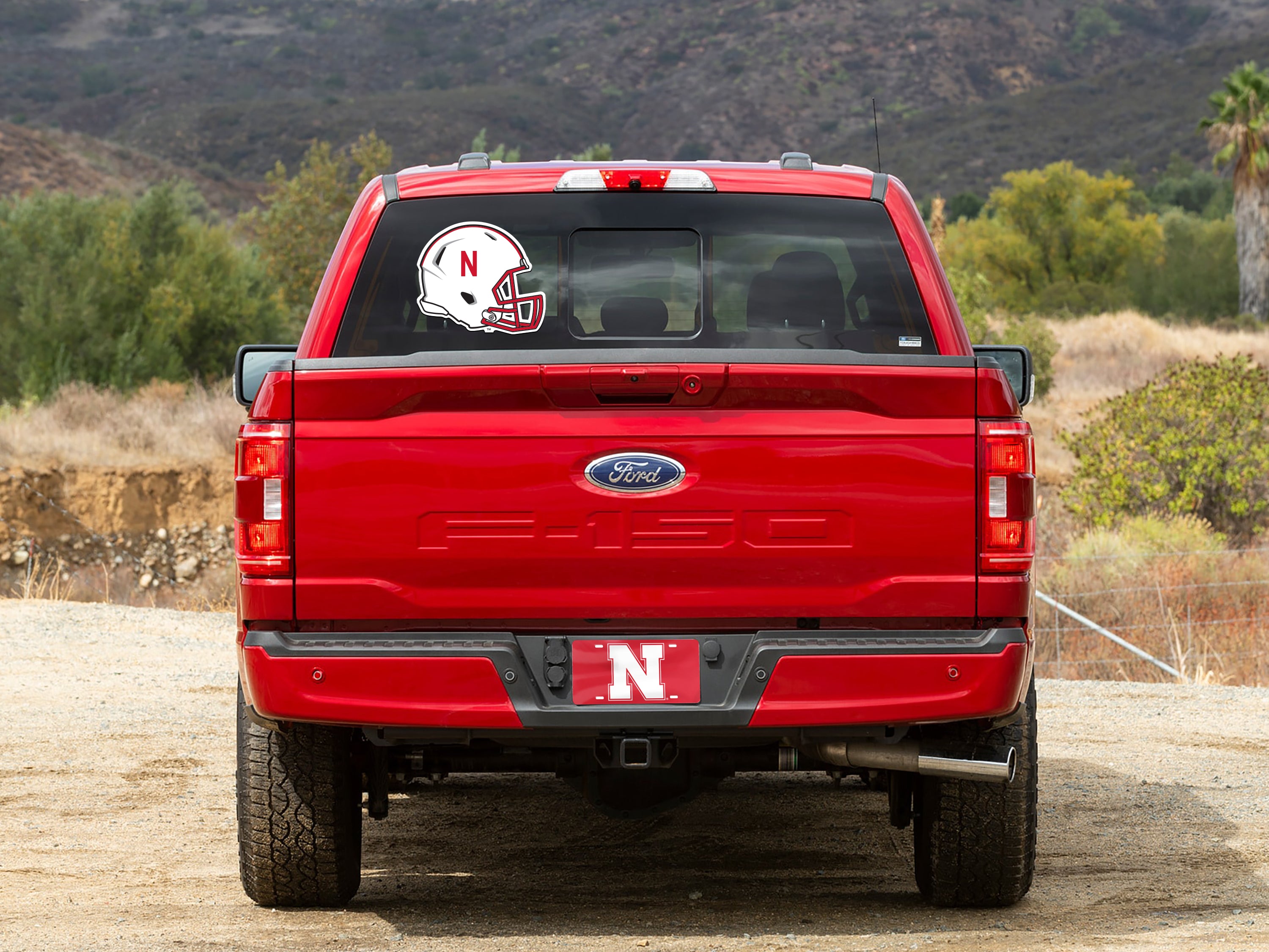 9in Helmet Auto Decal Nebraska Cornhuskers