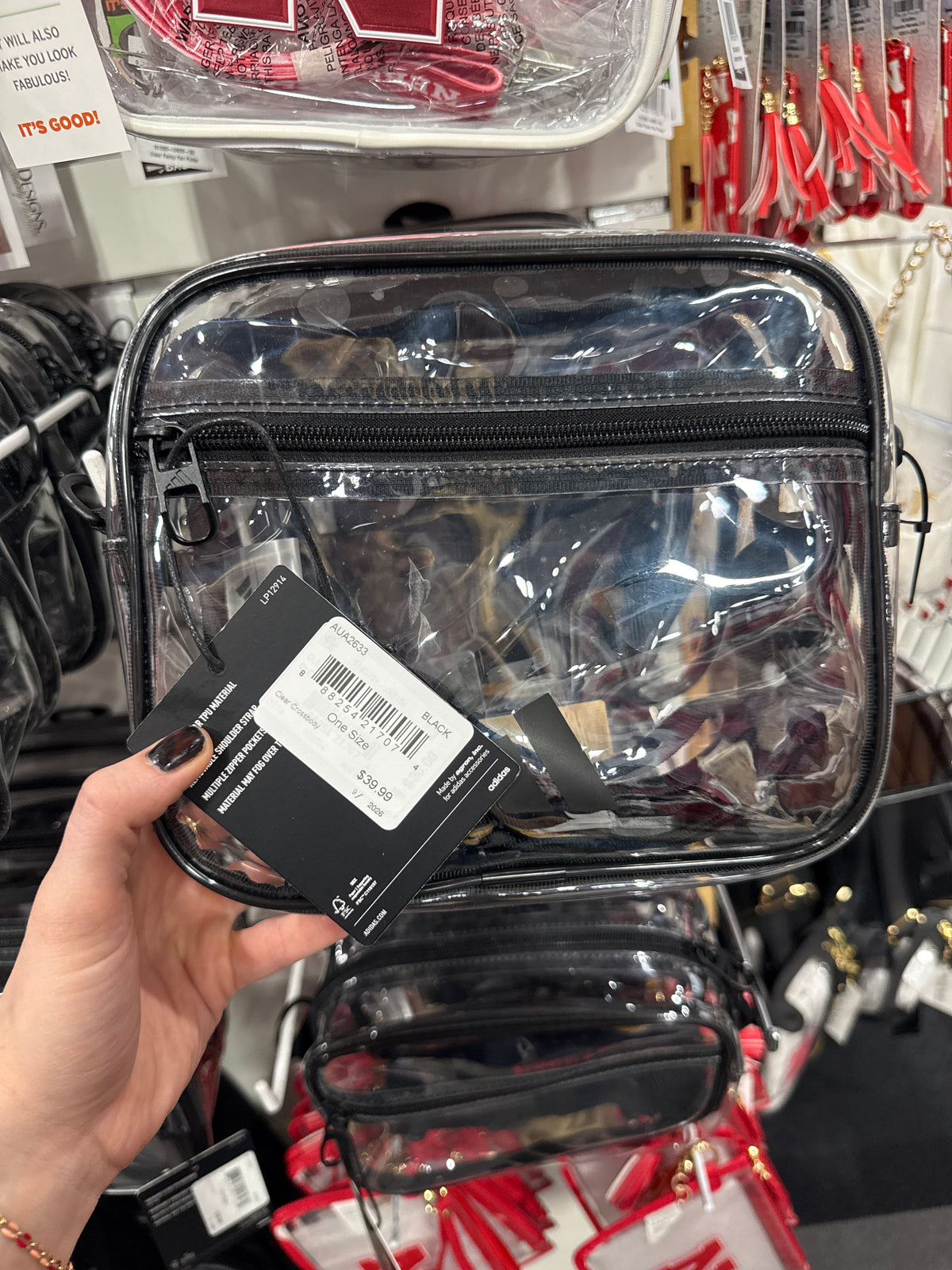 ADIDAS CLEAR CROSSBODY BAG