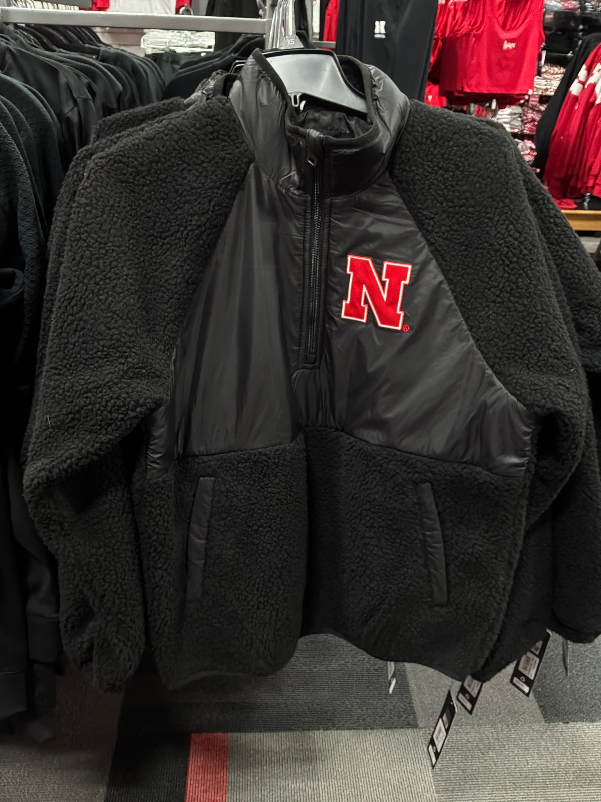 Women’s Sherpa Coat - Nebraska Cornhuskers
