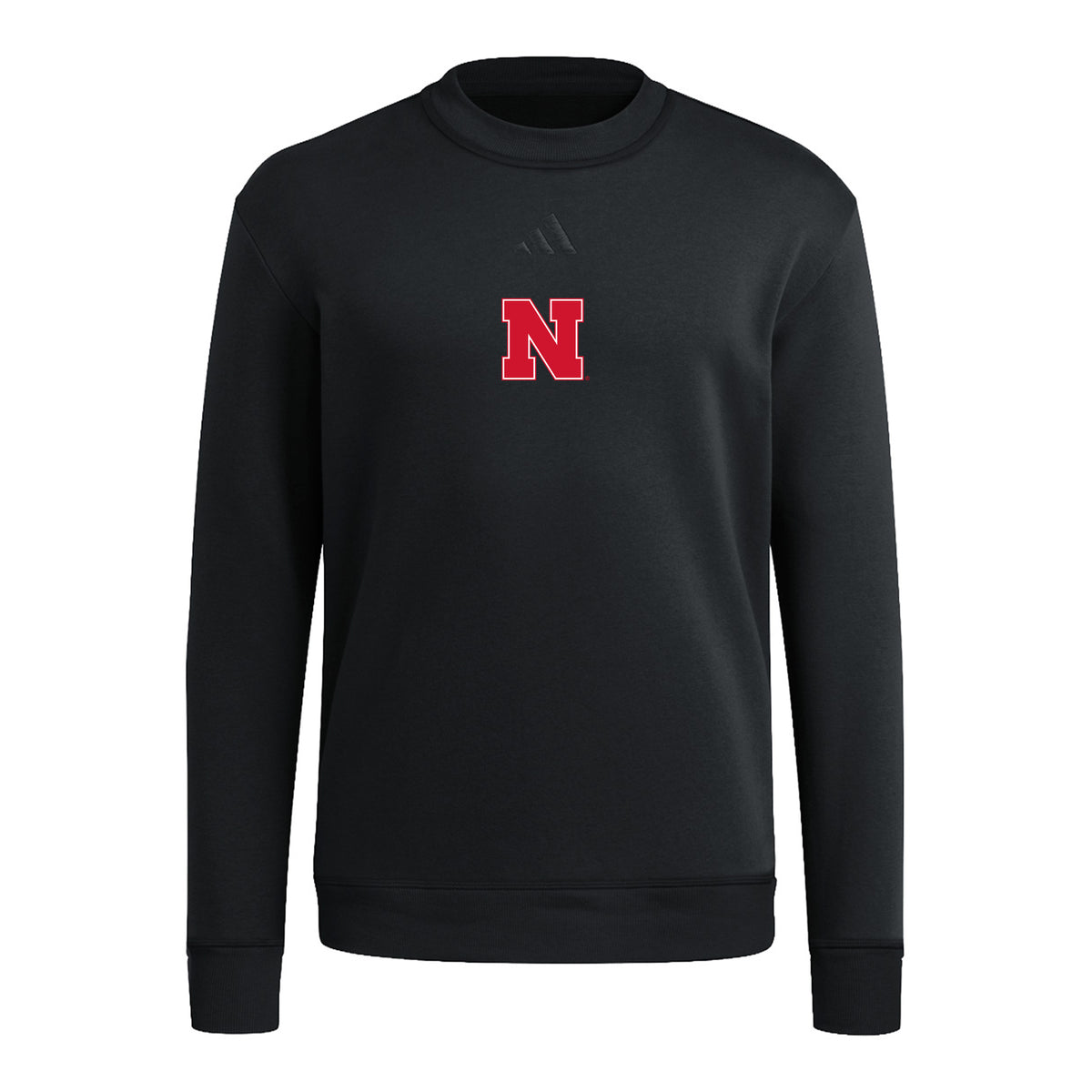 Adidas Iron N Ultimate365 Cozy Crew in Black - Nebraska Cornhuskers
