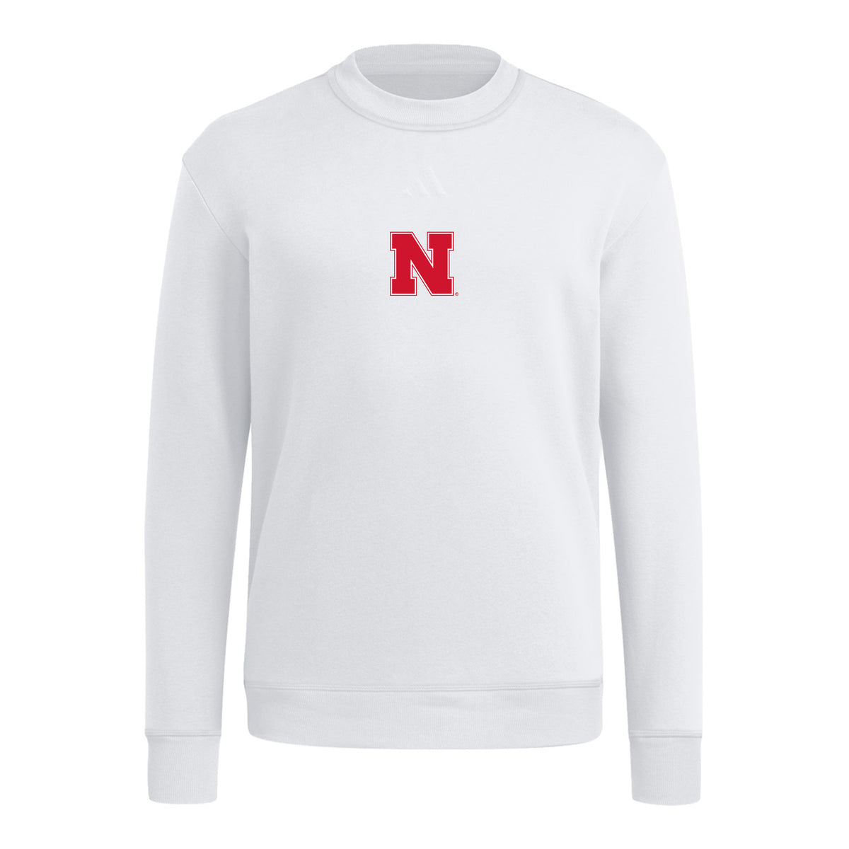 Adidas Iron N Ultimate365 Cozy Crew in White - Nebraska Cornhuskers