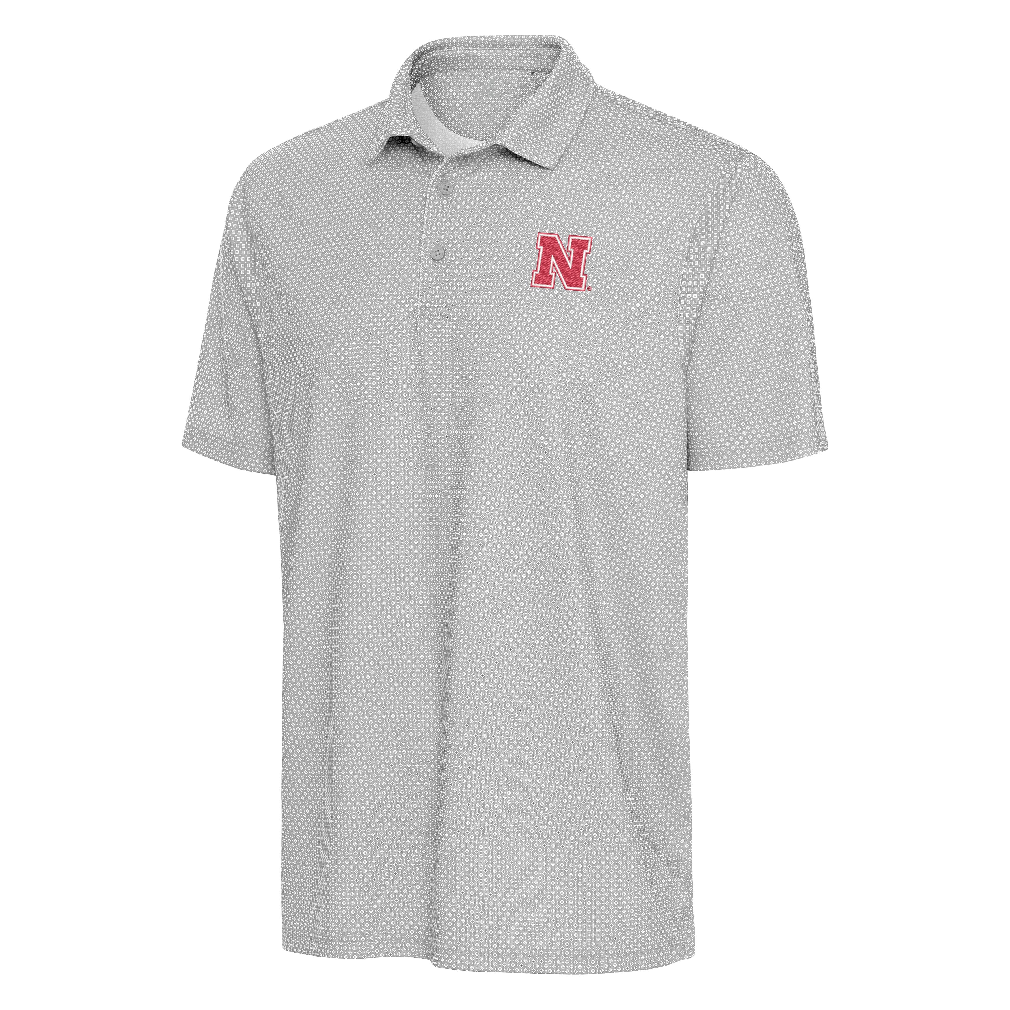 Antigua Highrise Trellis Polo - Nebraska Cornhuskers