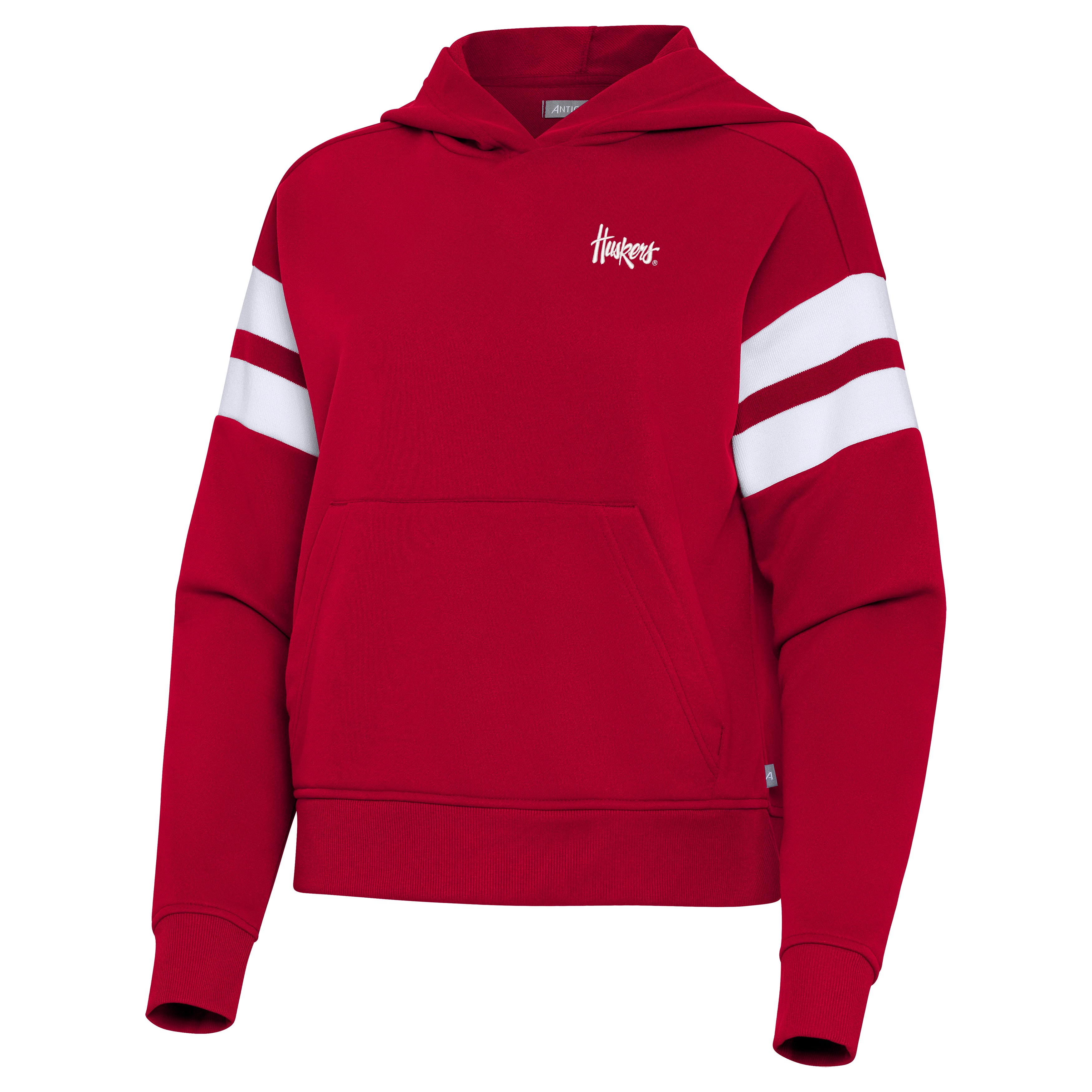 Antigua Women's Dark Red Goddess Pullover Hoodie - Nebraska Cornhuskers