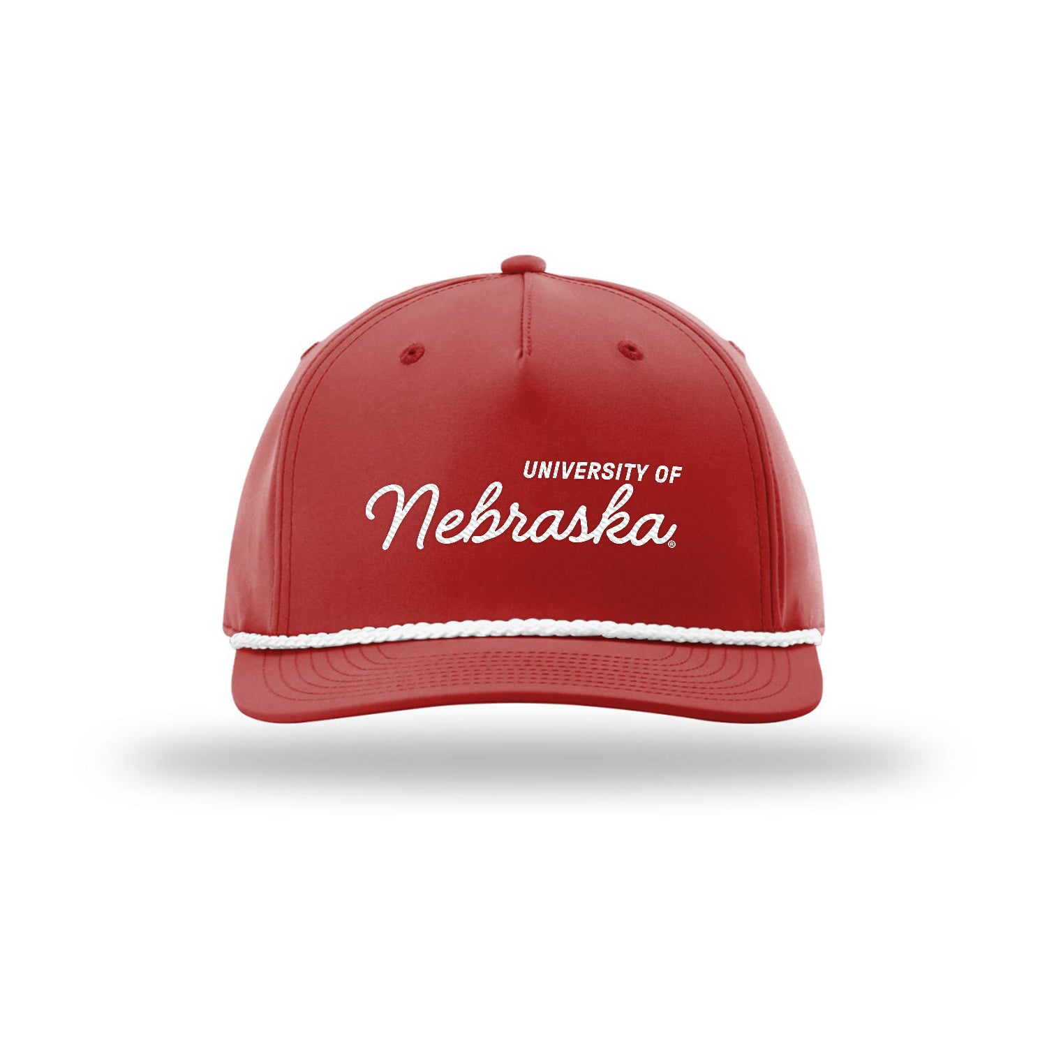 Back Nine 258 Red University of Nebraska Rope Hat, Snapback, Curved Bill - Nebraska Cornhuskers