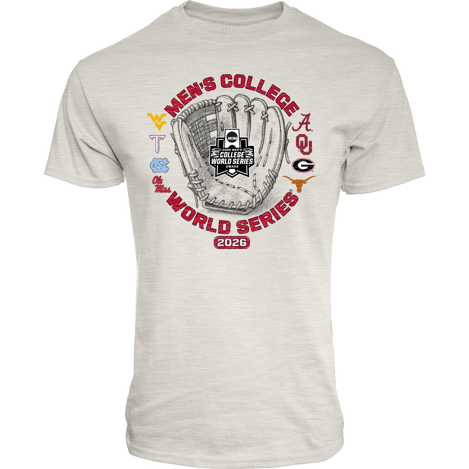 Baseball Mitt CWS 2026 Oatmeal Tee