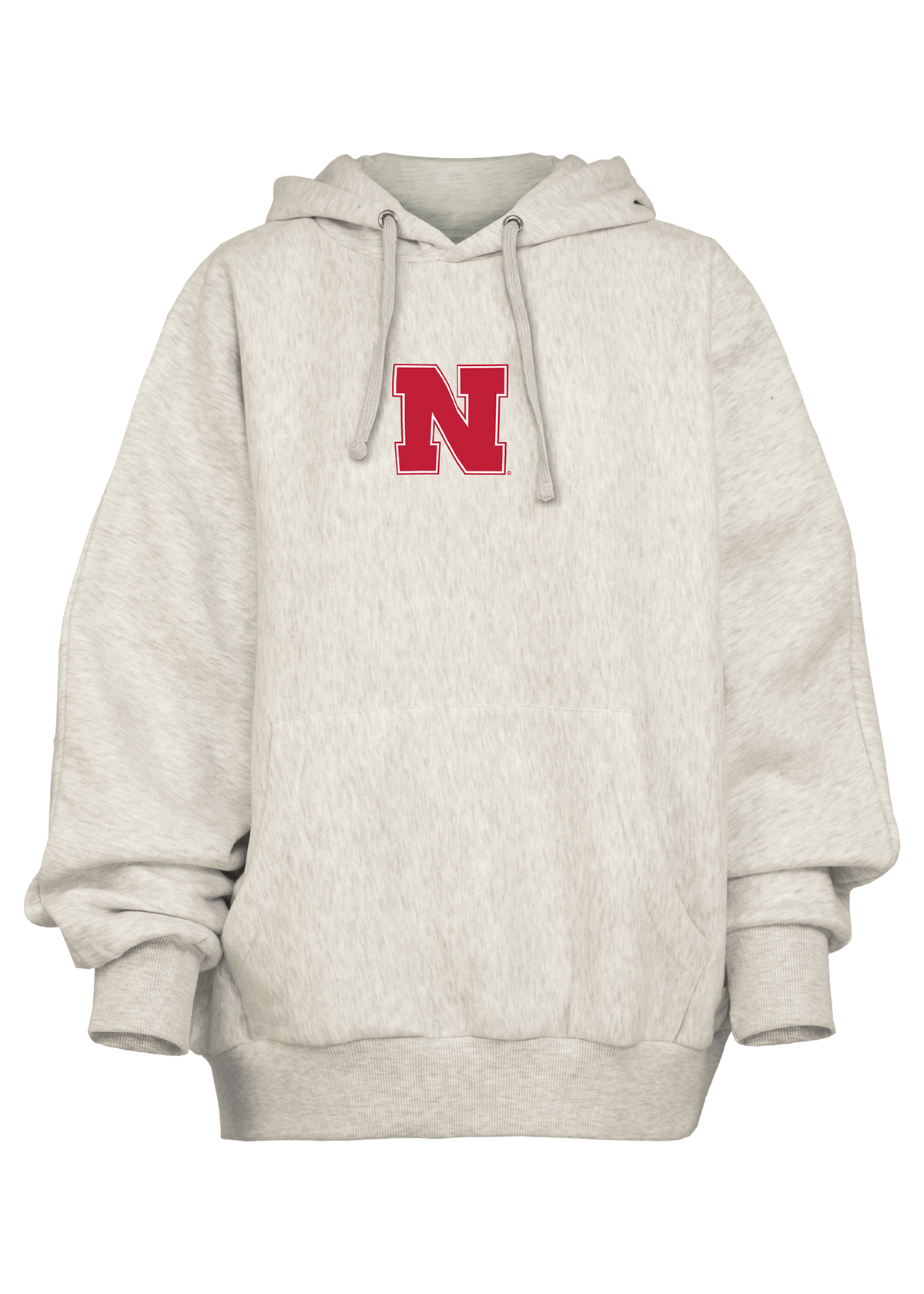 Belvedere Hoodie Ash Pressbox - Nebraska Cornhuskers