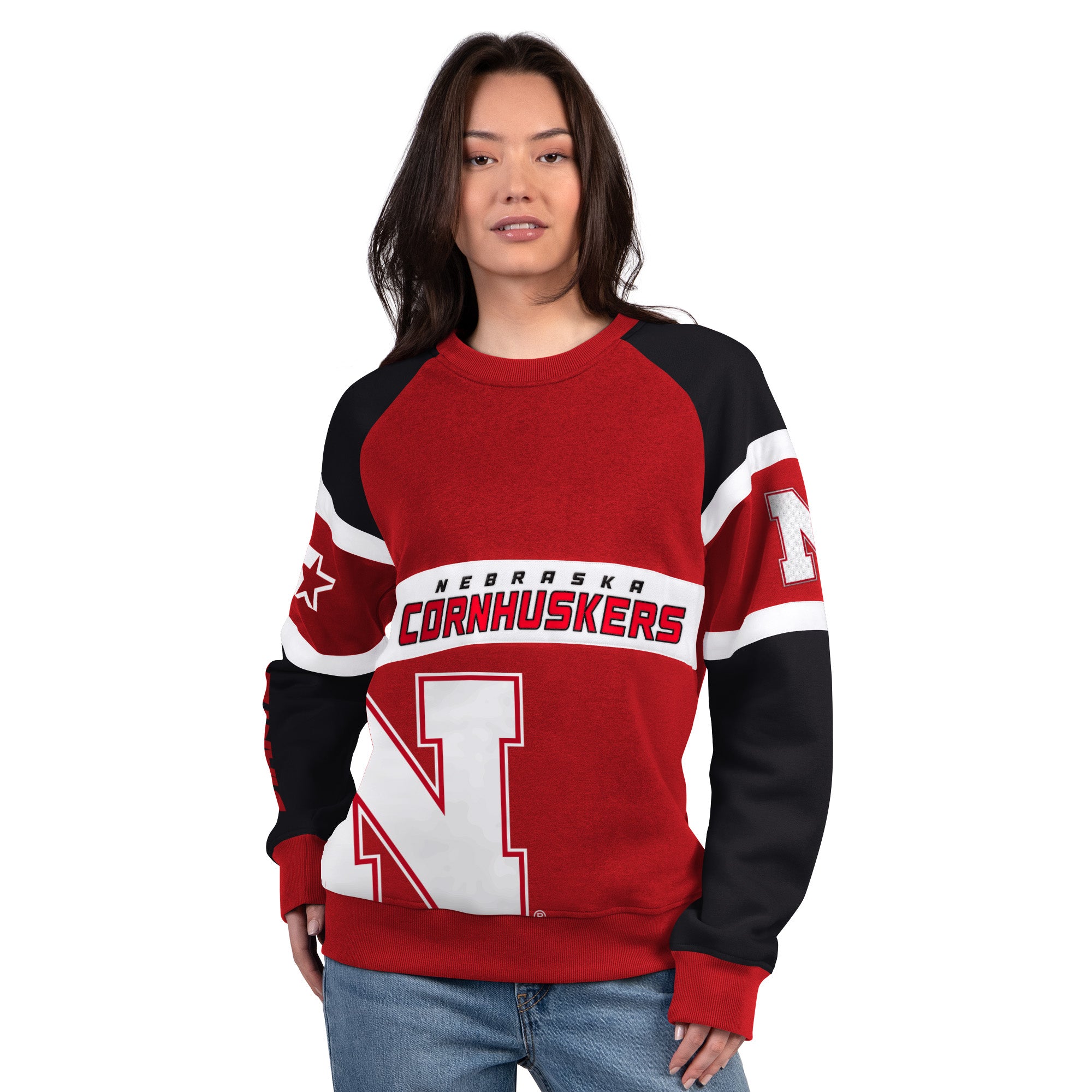Big N Colorblock Crewneck Sweatshirt