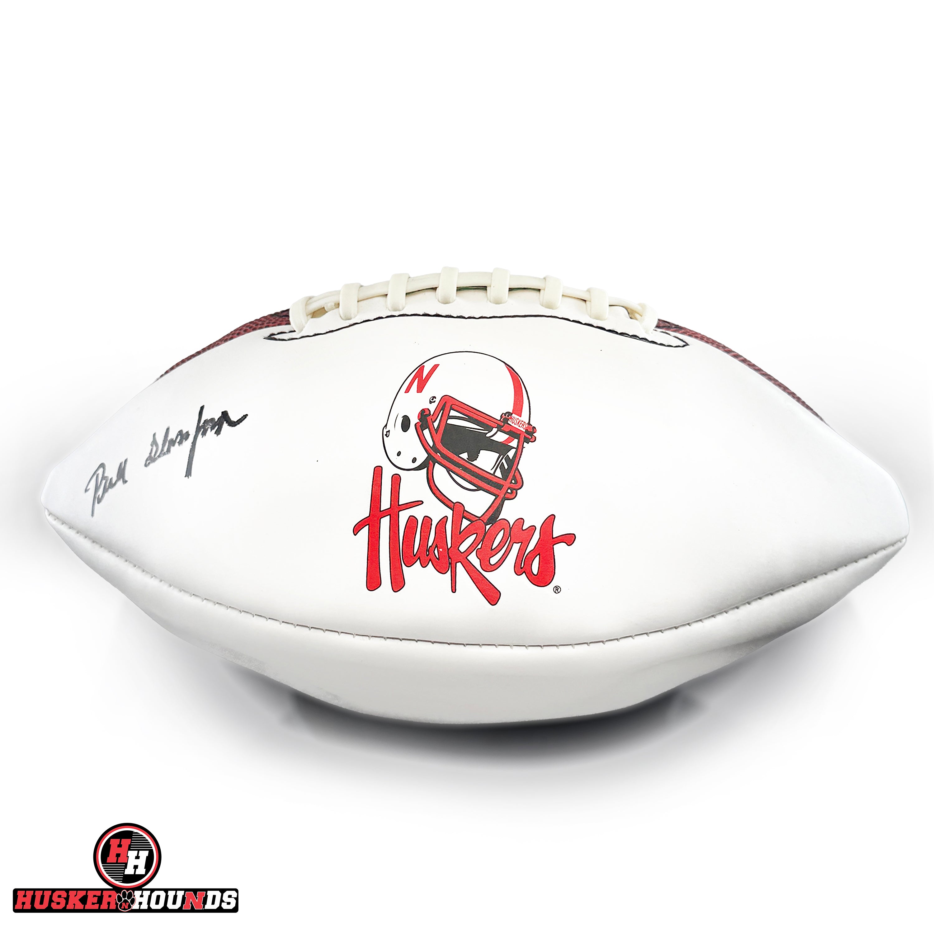 Bill Glassford Autographed Football - Nebraska Cornhuskers