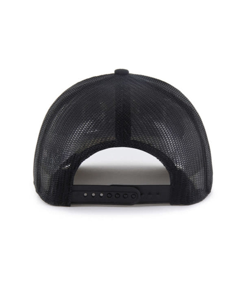 Black '47 Trucker Hat, Curved Bill, Snapback - Nebraska Cornhuskers