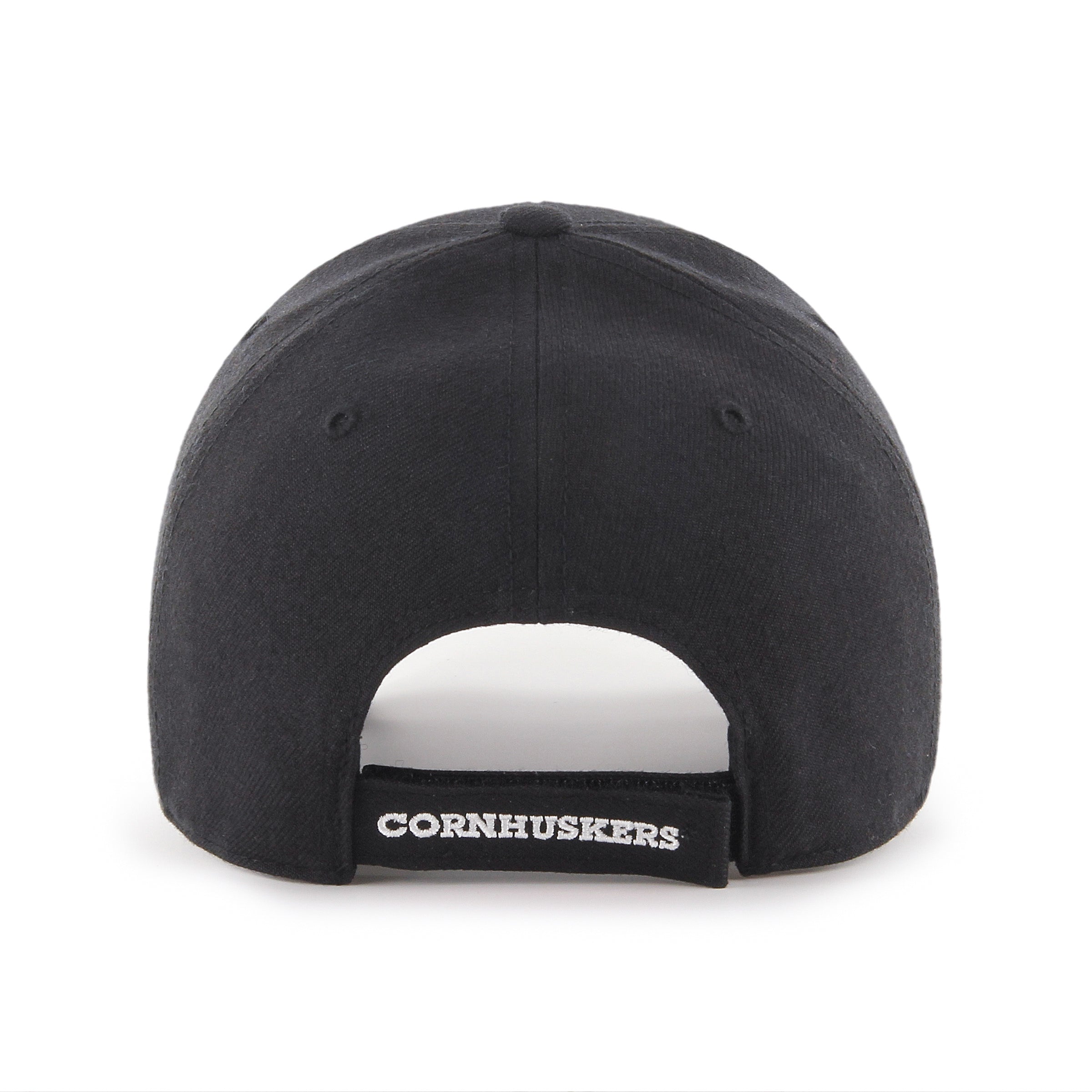 Black Basic Cornhuskers '47 Mvp Hat, Curved Bill, Velcro - Nebraska Cornhuskers