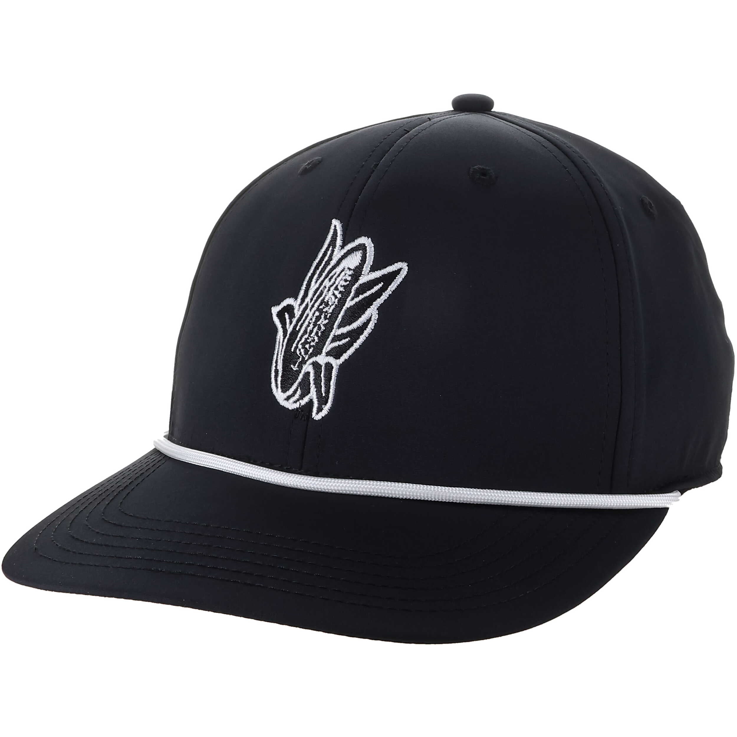Black Corn Rope Hat, Snapback, Curved Bill, Caddy - Nebraska Cornhuskers