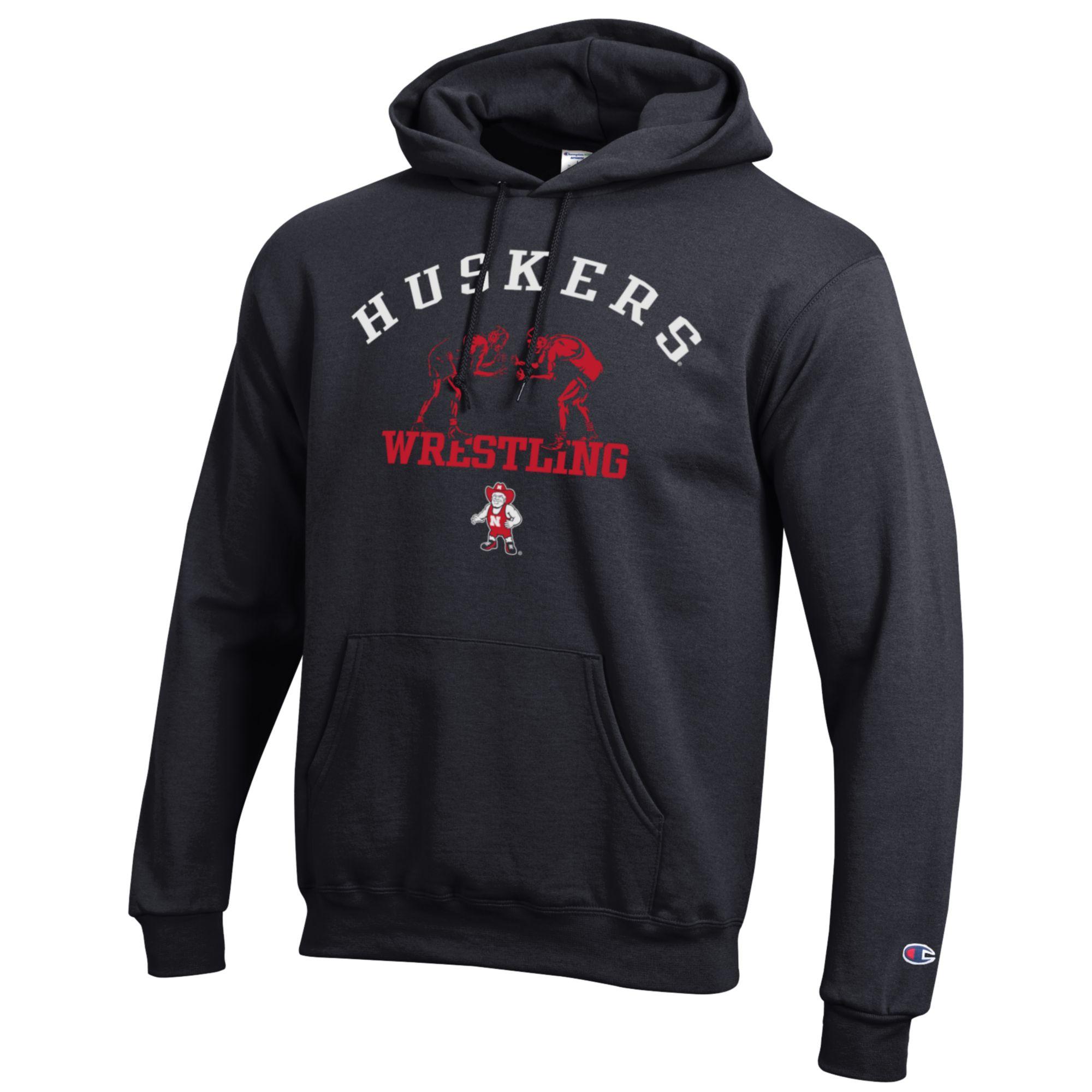 Black Huskers Wrestling Herbie Hoodie - Nebraska Cornhuskers