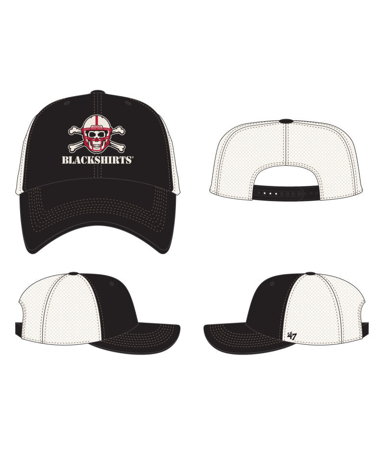 Black Trawler '47 Clean Up Hat, Curved Bill, Snapback - Nebraska Cornhuskers