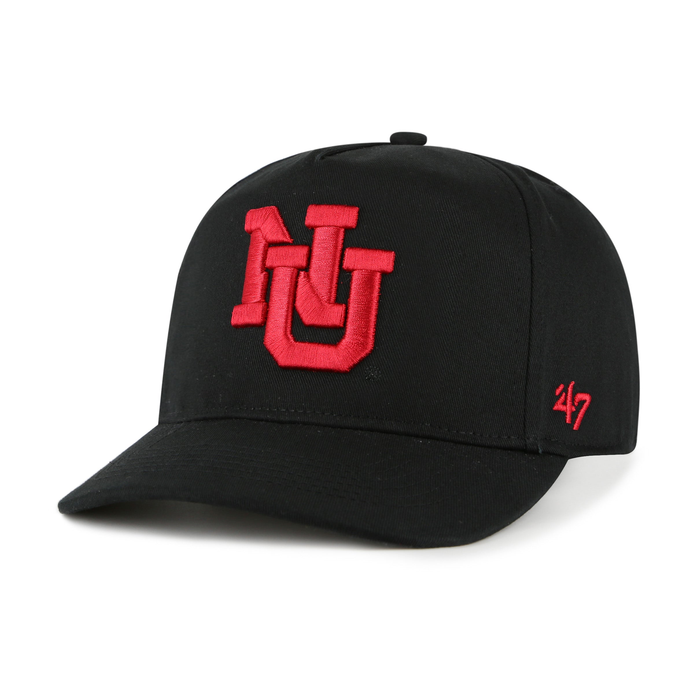 Black Vintage NU '47 Hitch Hat, Curved Bill, Snapback - Nebraska Cornhuskers