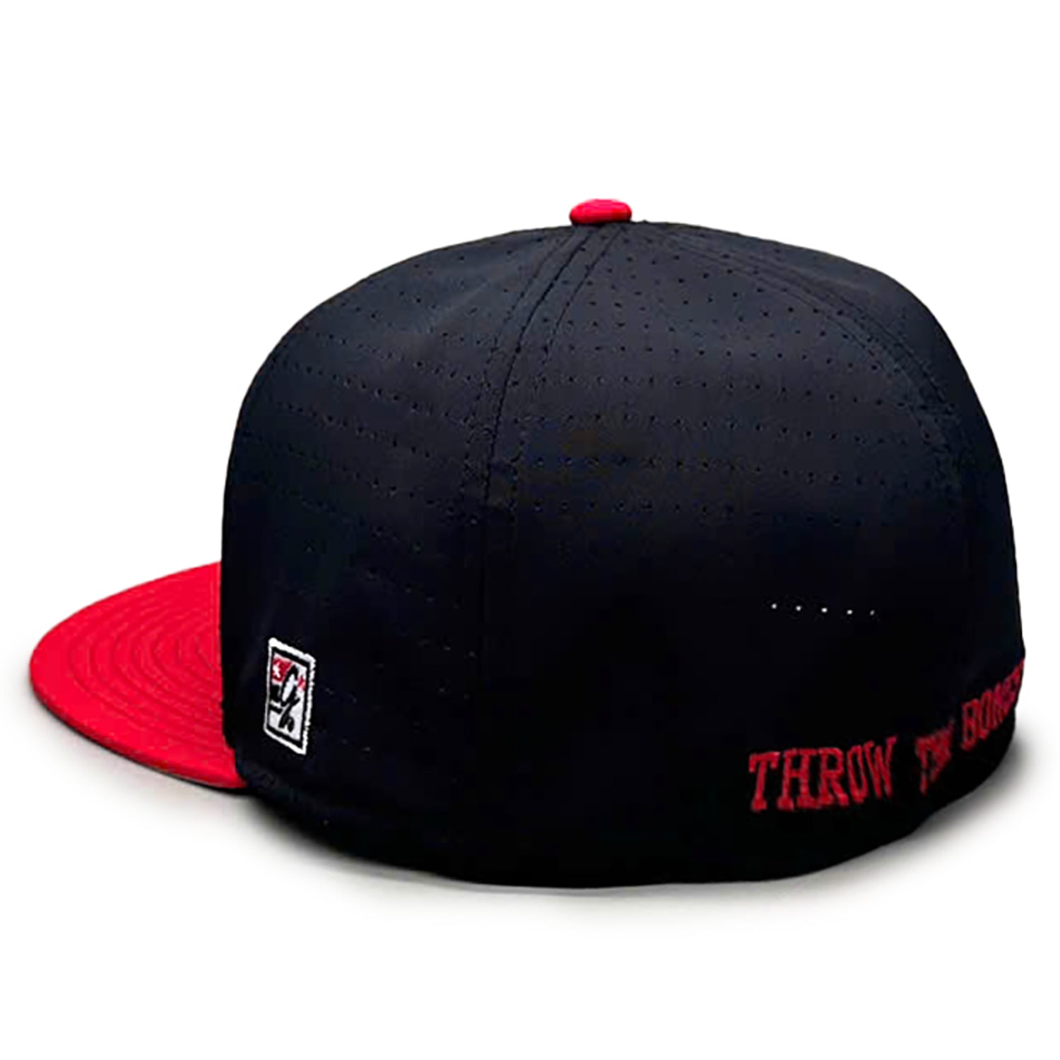 Gamechanger Perforated All Over Blackshirts Stretch-Fit Hat, Flat Bill, Fitted - Nebraska Cornhuskers