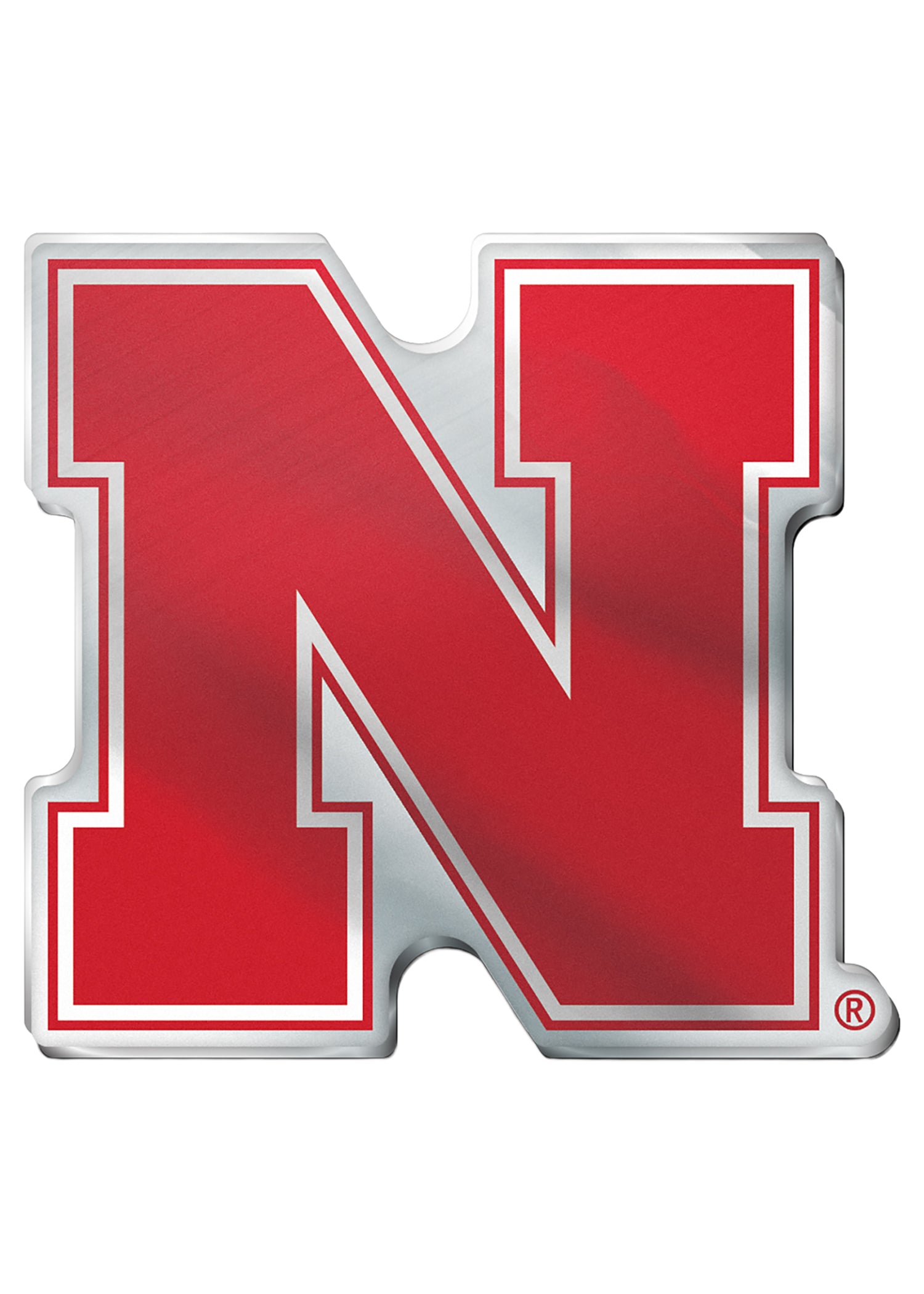 Acrylic - Metallic with Adhesive Tape Backing Red Block N Auto Emblem