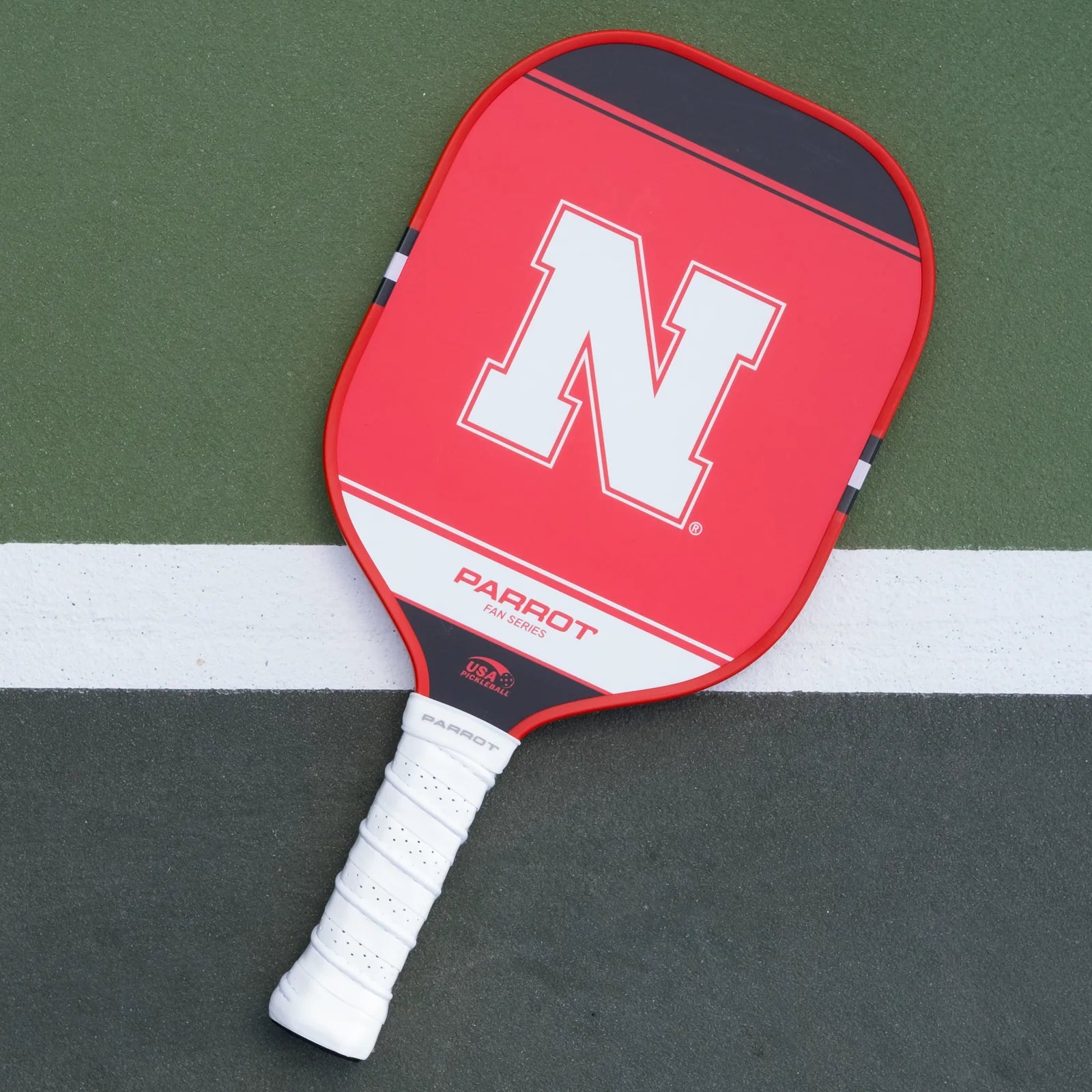 Block N and Nebraska Red Pickleball Paddle - Nebraska Cornhuskers