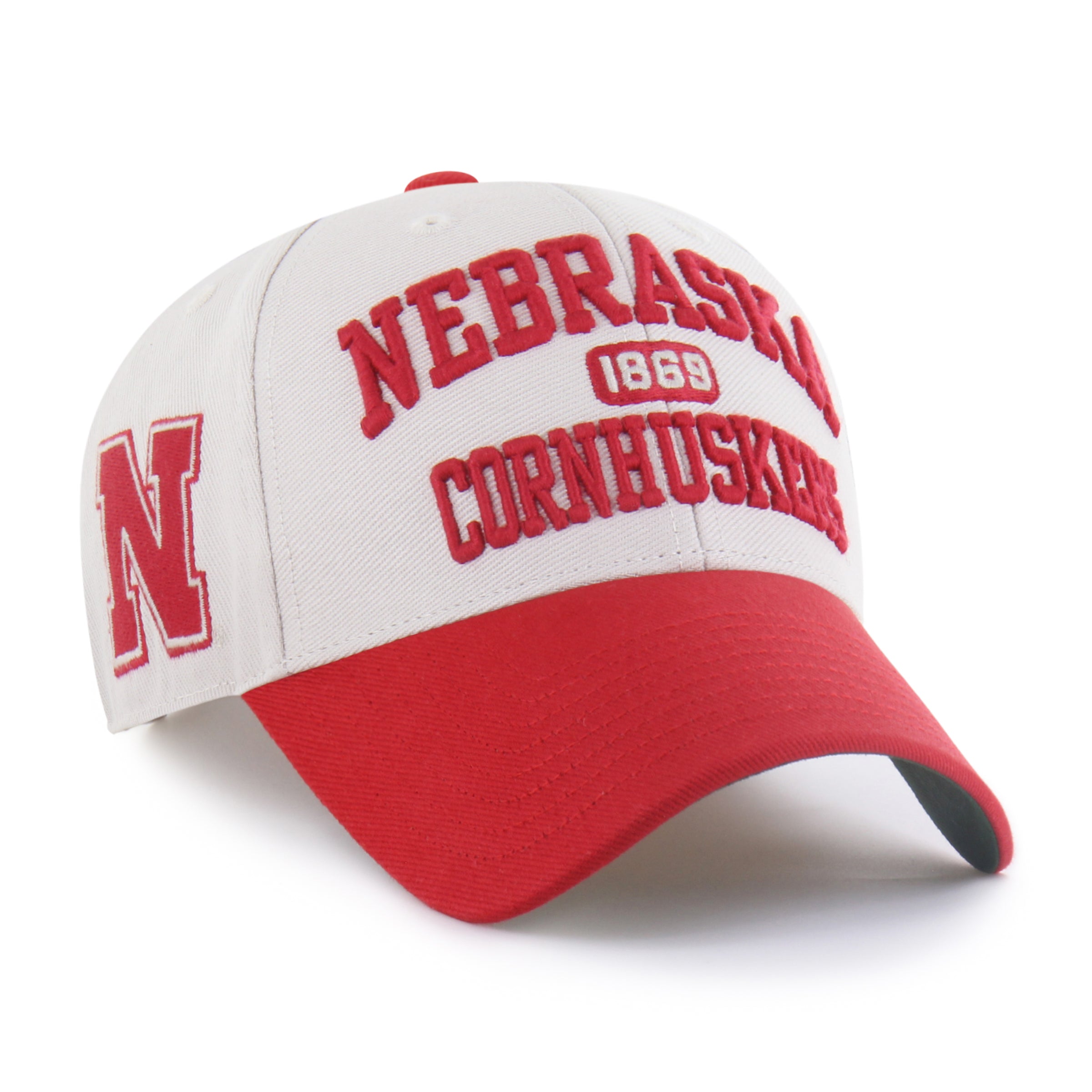 Bone Broke Line '47 Mvp Hat, Curved Bill, Strapback - Nebraska Cornhuskers