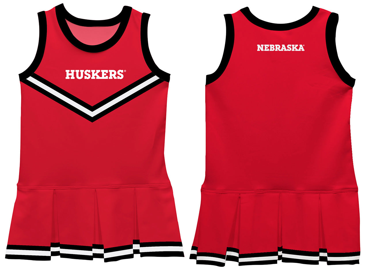 Britney Toddler Cheerleader Dress - Nebraska Cornhuskers