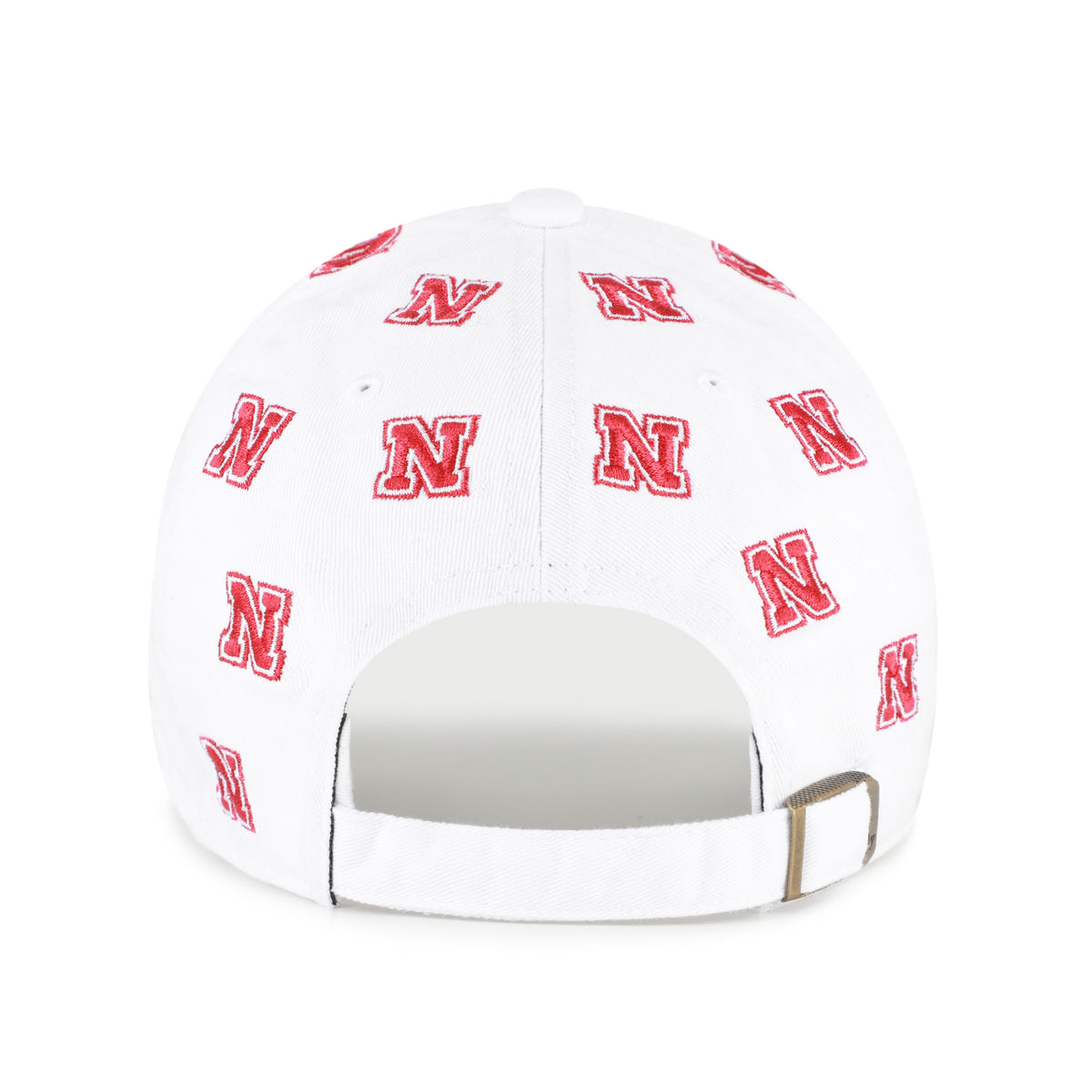White Confetti '47 Clean Up Hat, Curved Bill, Strapback - Nebraska Cornhuskers