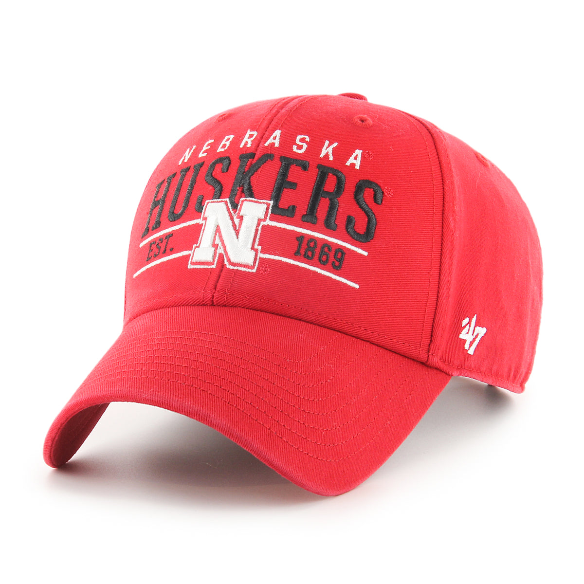 Nebraska Huskers '47 MVP Hat, Curved Bill, Strapback - Nebraska Cornhuskers