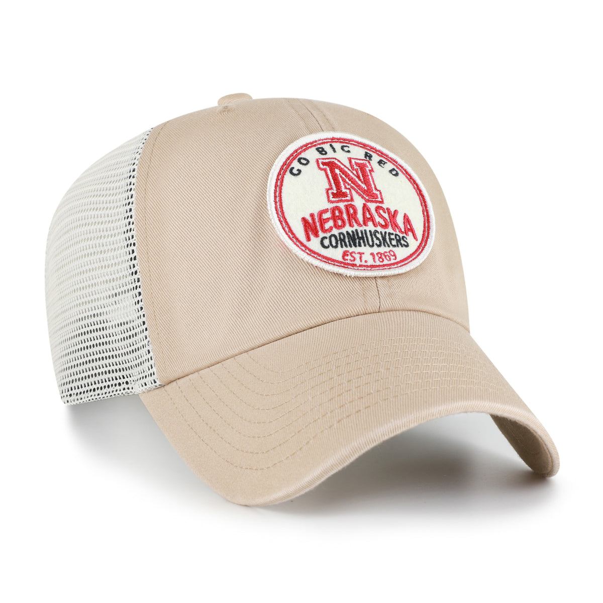 Mojave Patch Logo Line Tt '47 Clean Up Hat, Curved Bill, Snapback - Nebraska Cornhuskers